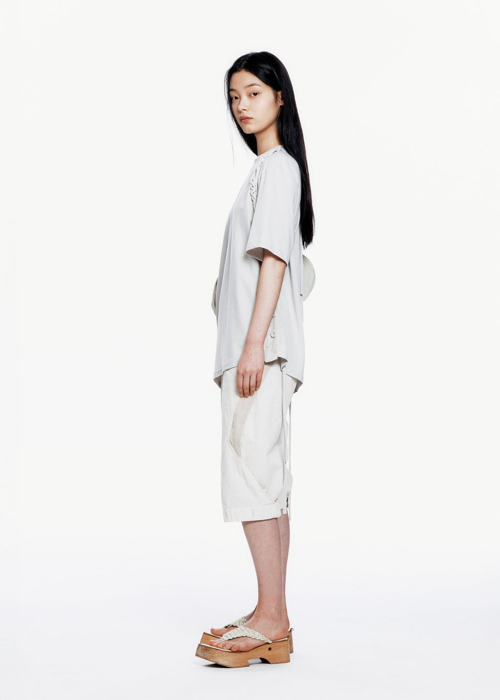 Hyein Seo - Macrame Backstrap Top (Mist Grey) product image 7 | TRAB K-Fashion Australia