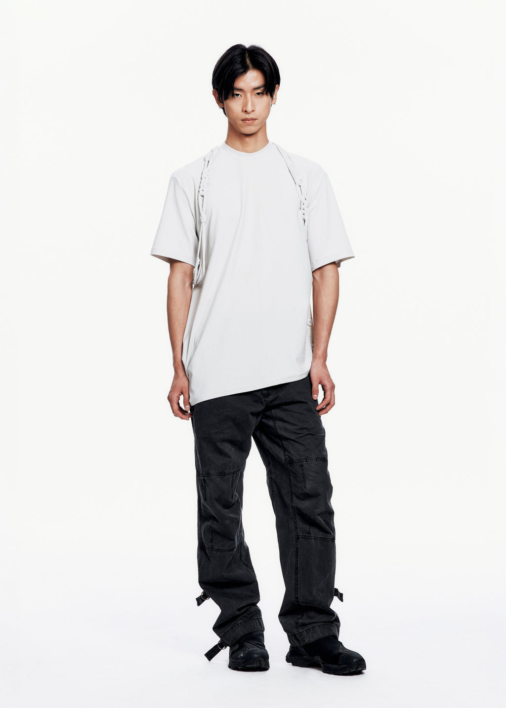 Hyein Seo - Macrame Backstrap Top (Mist Grey) product image 9 | TRAB K-Fashion Australia