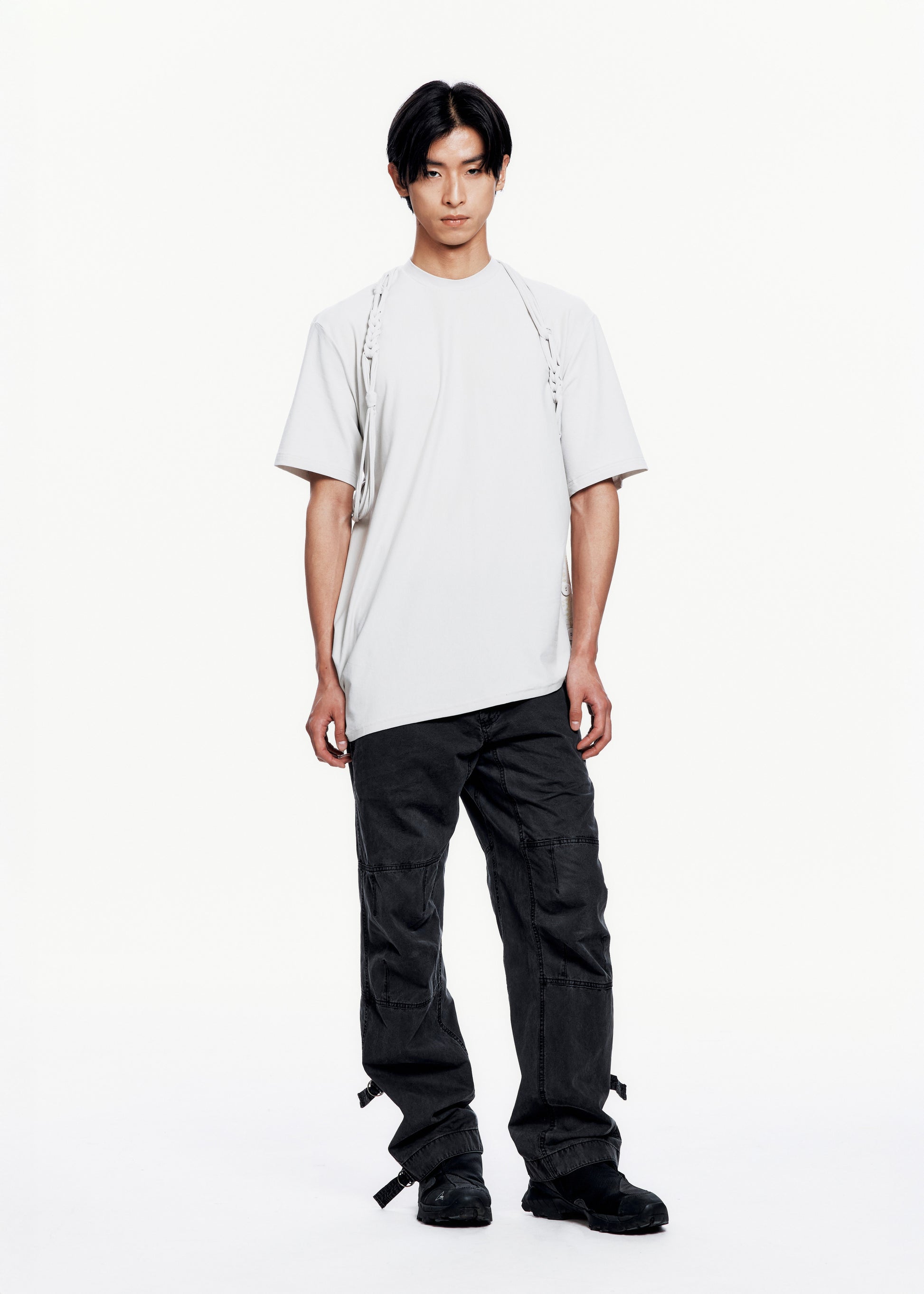 Hyein Seo - Macrame Backstrap Top (Mist Grey) product image 9 | TRAB K-Fashion Australia
