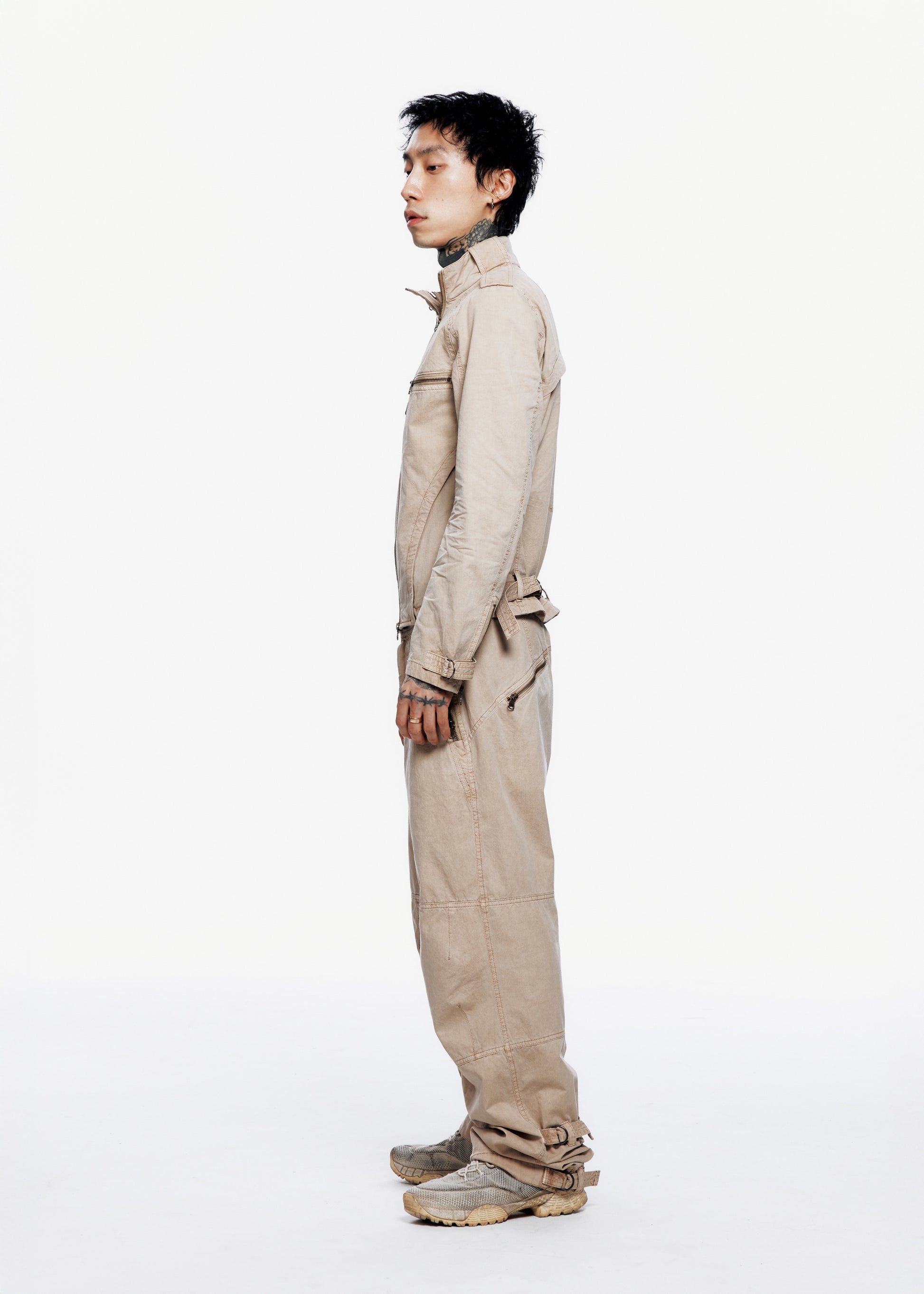Hyein Seo - Washed Rider Jacket (Beige) product image 2 | TRAB K-Fashion Australia