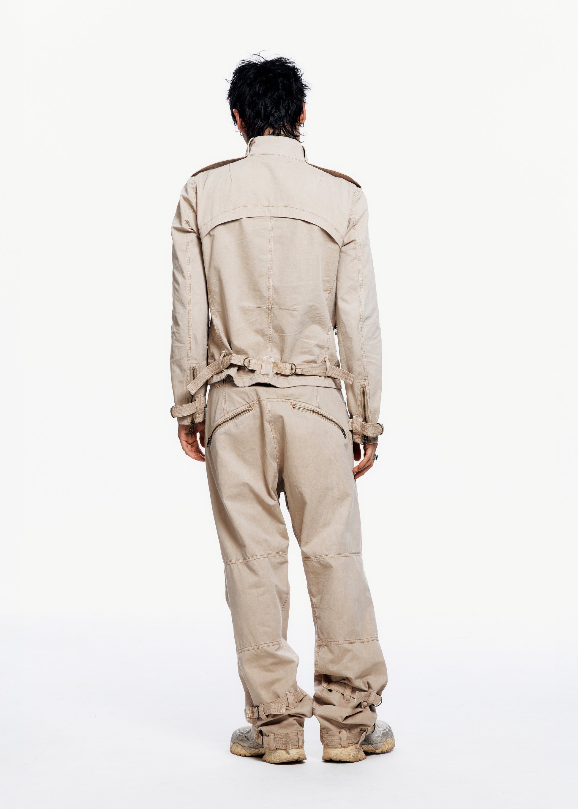 Hyein Seo - Washed Rider Jacket (Beige) product image 4 | TRAB K-Fashion Australia