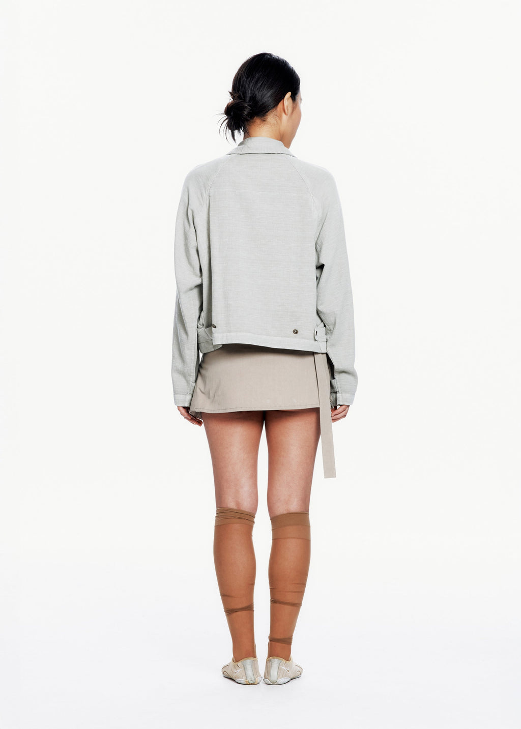 Hyein Seo - Trim Zip-up (Light Grey) product image 12 | TRAB K-Fashion Australia
