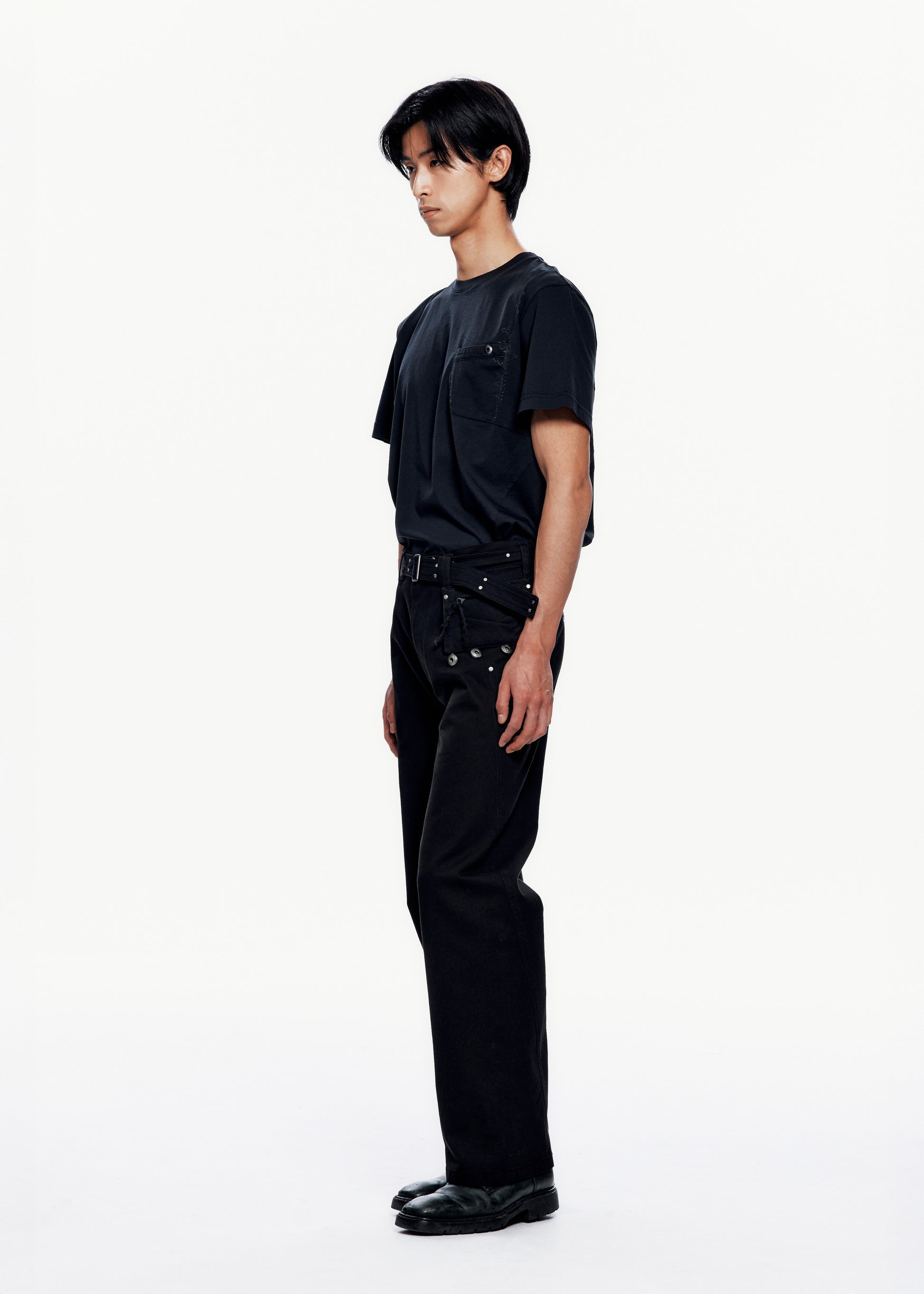 Hyein Seo - Cotton Pants w/ Coin Pocket (Black) product image 5 | TRAB K-Fashion Australia