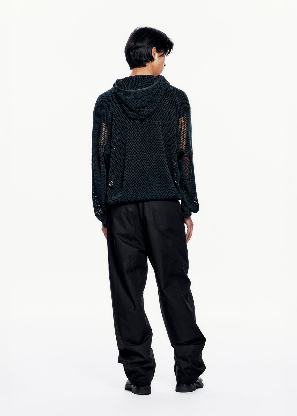 Hyein Seo - Washed Mesh Hoodie (Dark Green) product image 9 | TRAB K-Fashion Australia