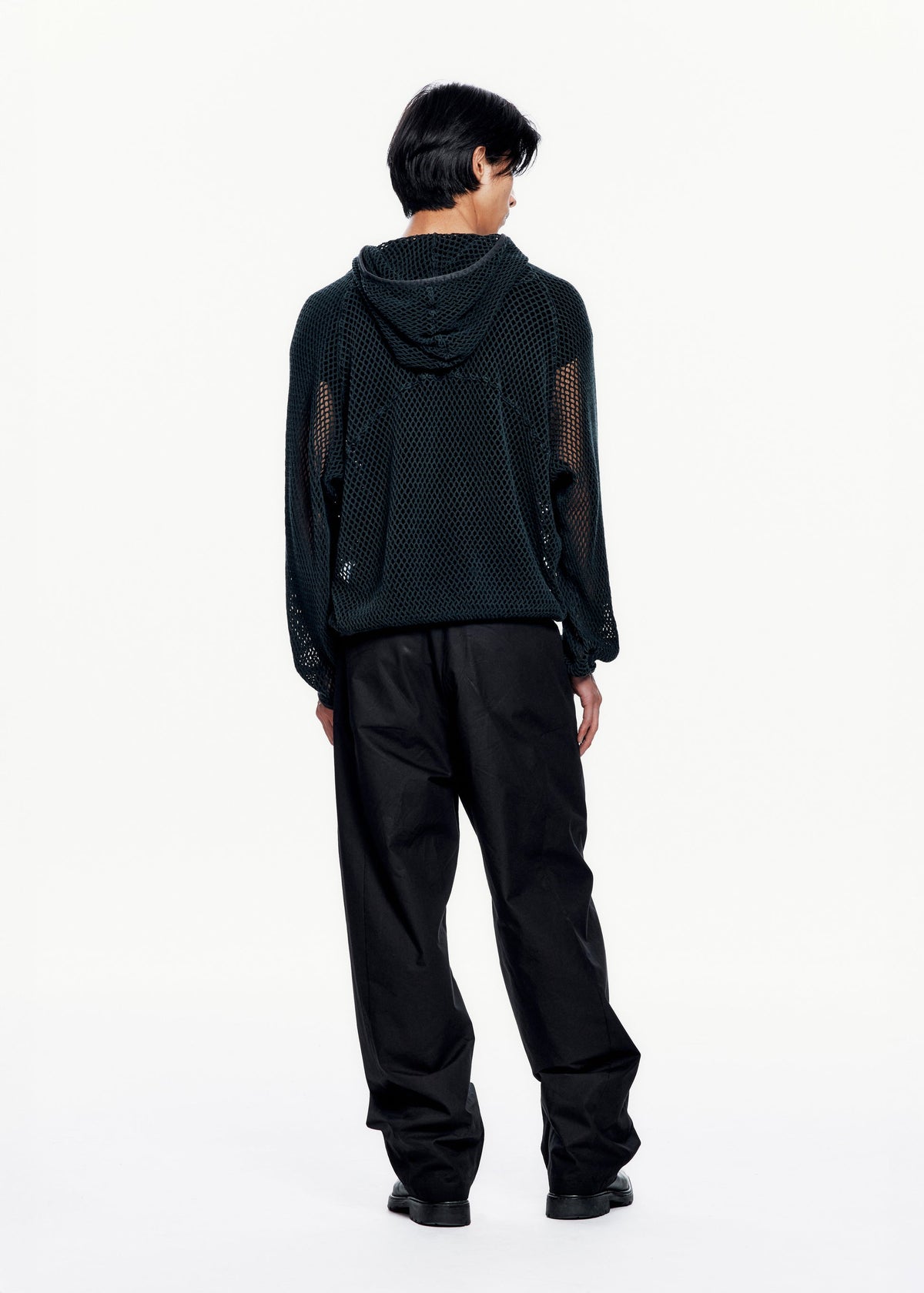 Hyein Seo - Washed Mesh Hoodie (Dark Green) product image 9 | TRAB K-Fashion Australia