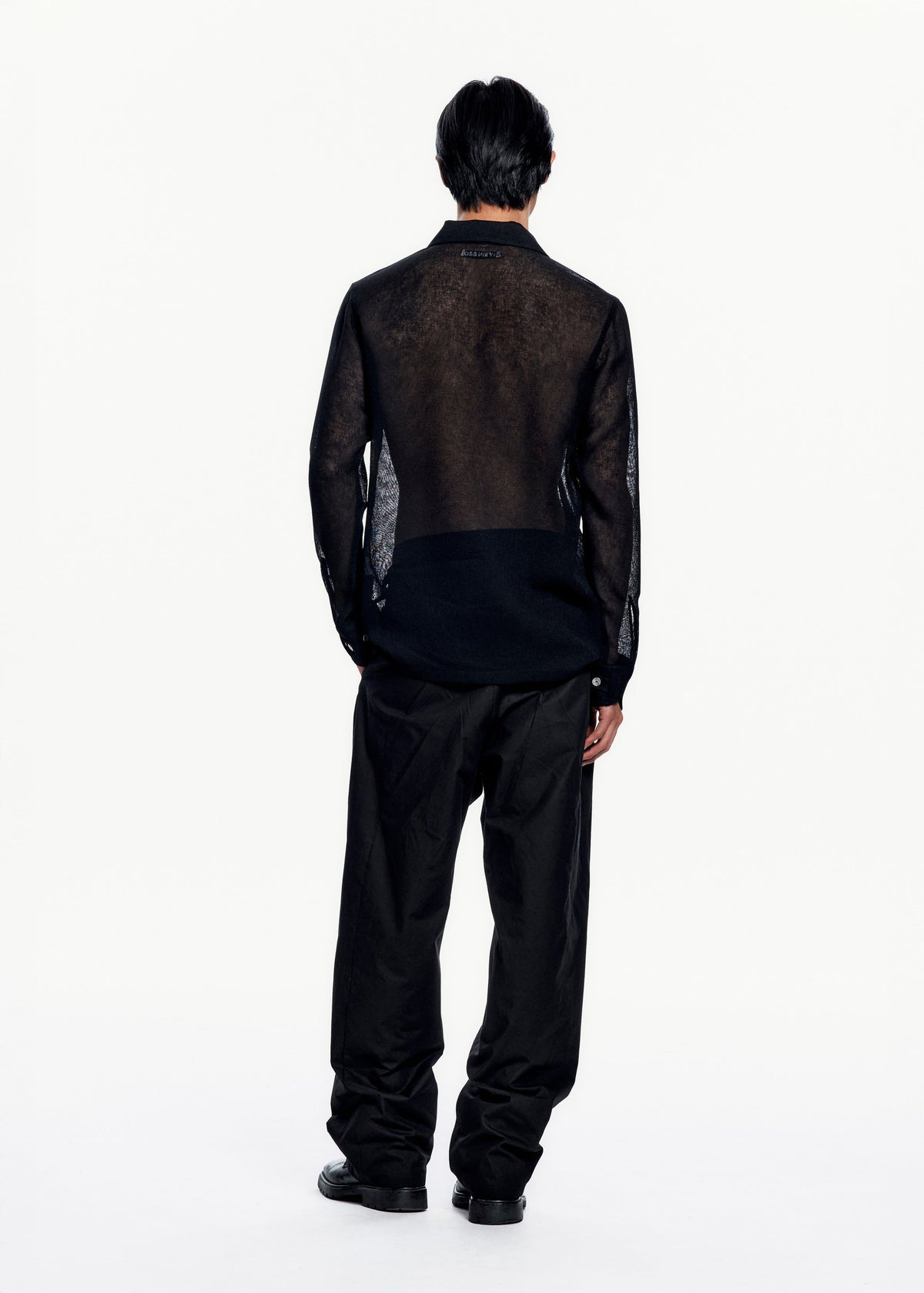 Hyein Seo - Silver Button Shirt (Black) product image 6 | TRAB K-Fashion Australia