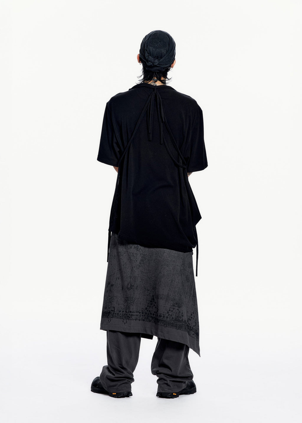 Hyein Seo - Jersey Scarf Pants (Charcoal) product image 3 | TRAB K-Fashion Australia