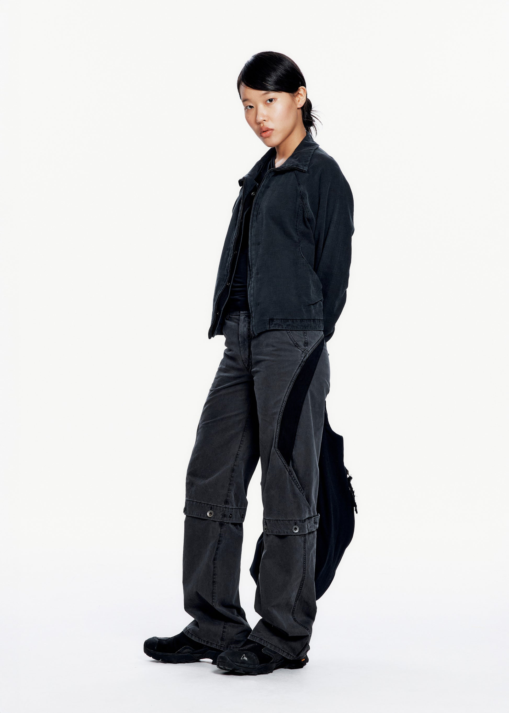 Hyein Seo - Trim Zip-up (Dark Grey) product image 2 | TRAB K-Fashion Australia