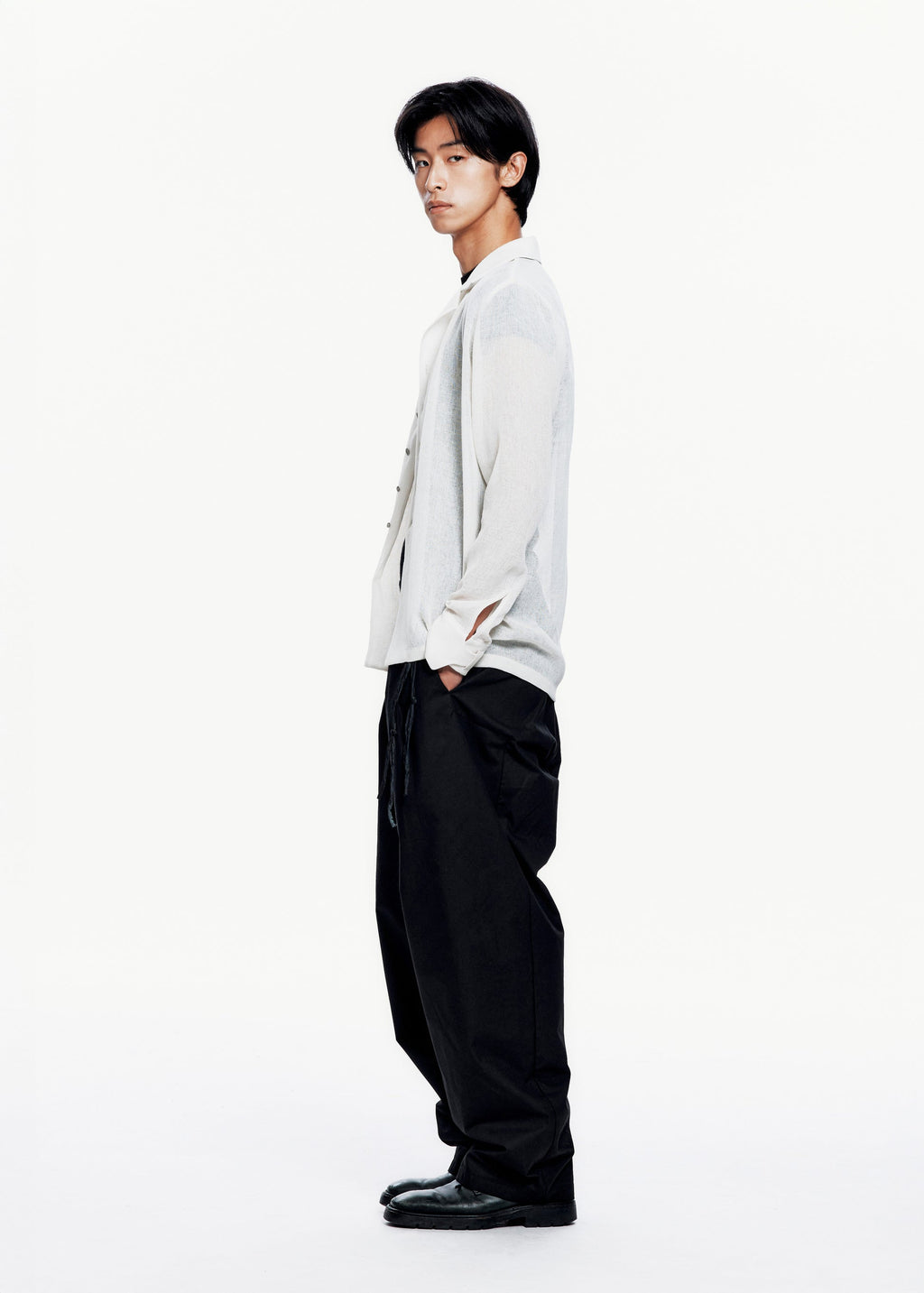 Hyein Seo - Silver Button Shirt (Ivory) product image 11 | TRAB K-Fashion Australia