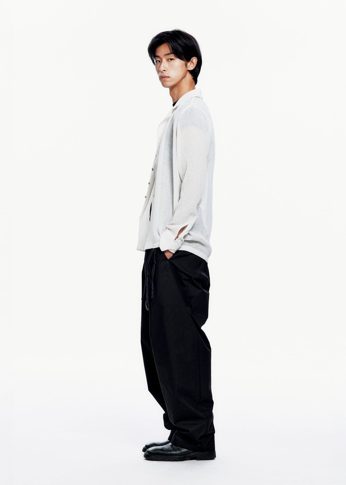 Hyein Seo - Silver Button Shirt (Ivory) product image 11 | TRAB K-Fashion Australia
