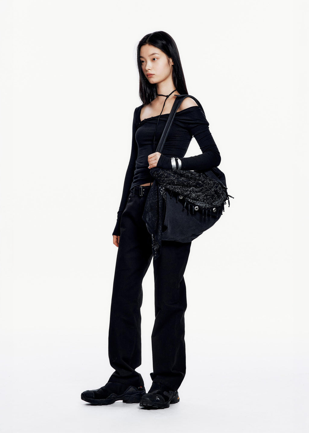 Hyein Seo - Folded Scarf Bag (Midnight) product image 6 | TRAB K-Fashion Australia