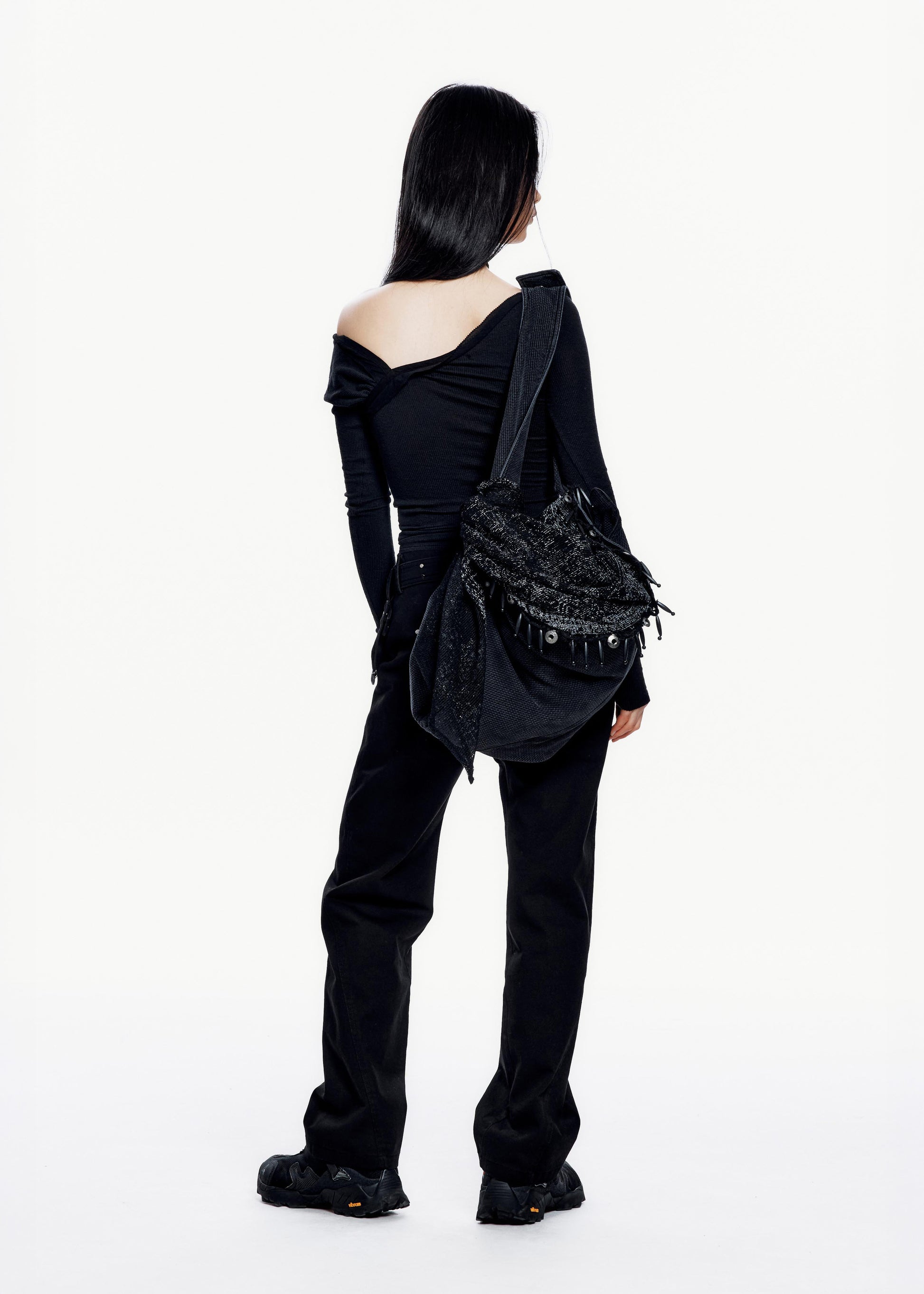 Hyein Seo - Twisted Long Sleeve w/ Necklace (Black) product image 5 | TRAB K-Fashion Australia
