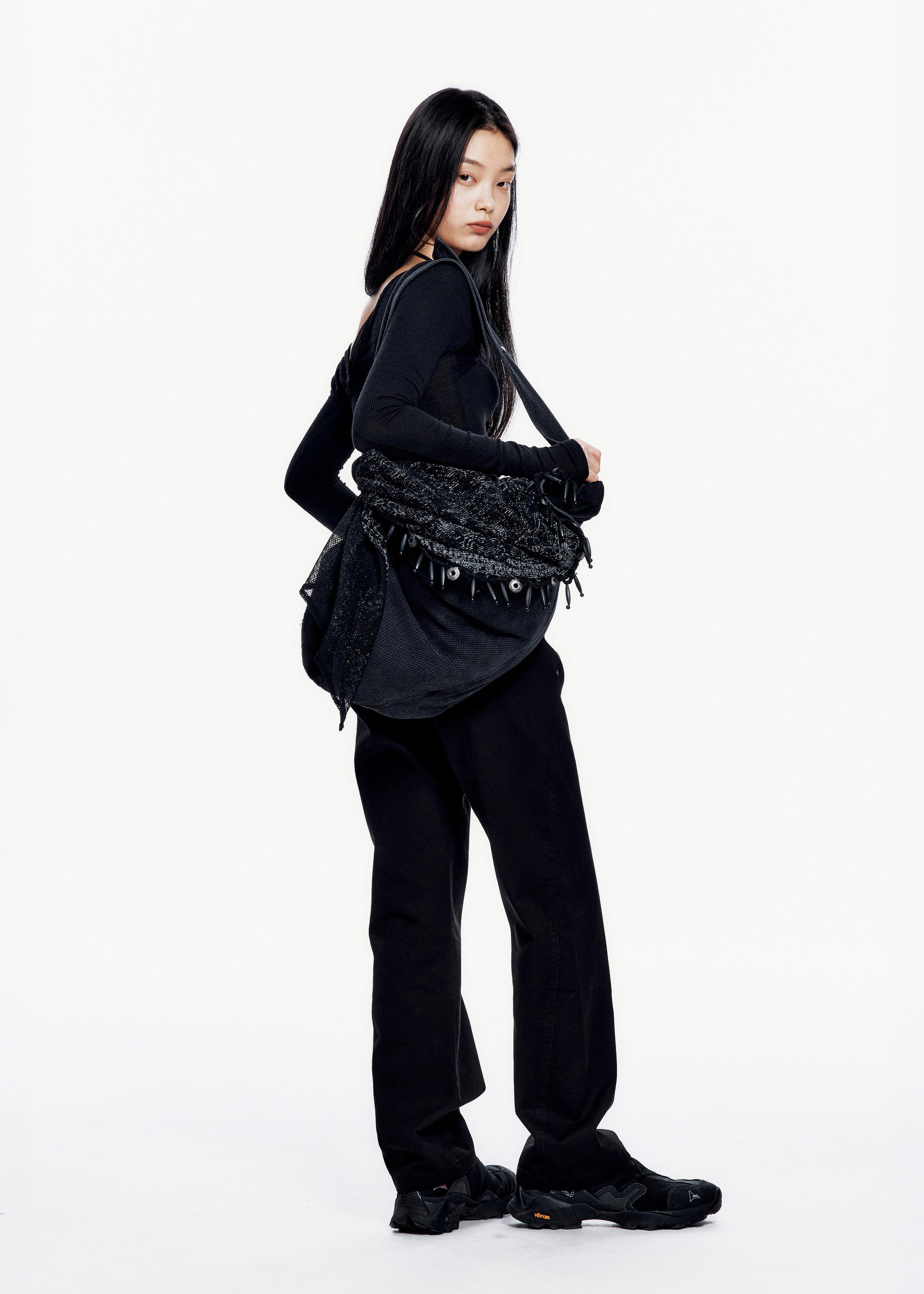 Hyein Seo - Folded Scarf Bag (Midnight) product image 7 | TRAB K-Fashion Australia