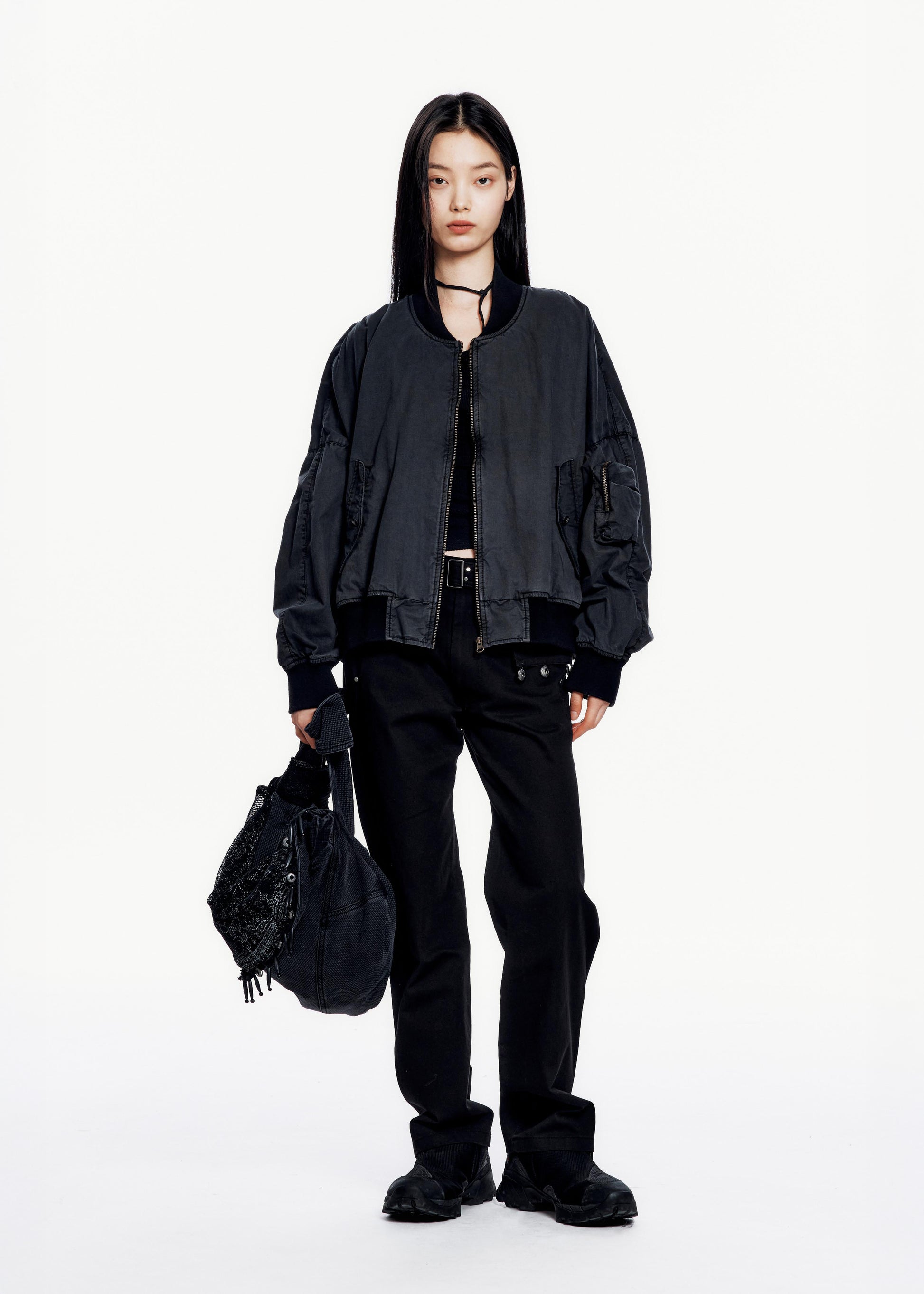 Hyein Seo - Cotton Bomber (Midnight) product image 2 | TRAB K-Fashion Australia