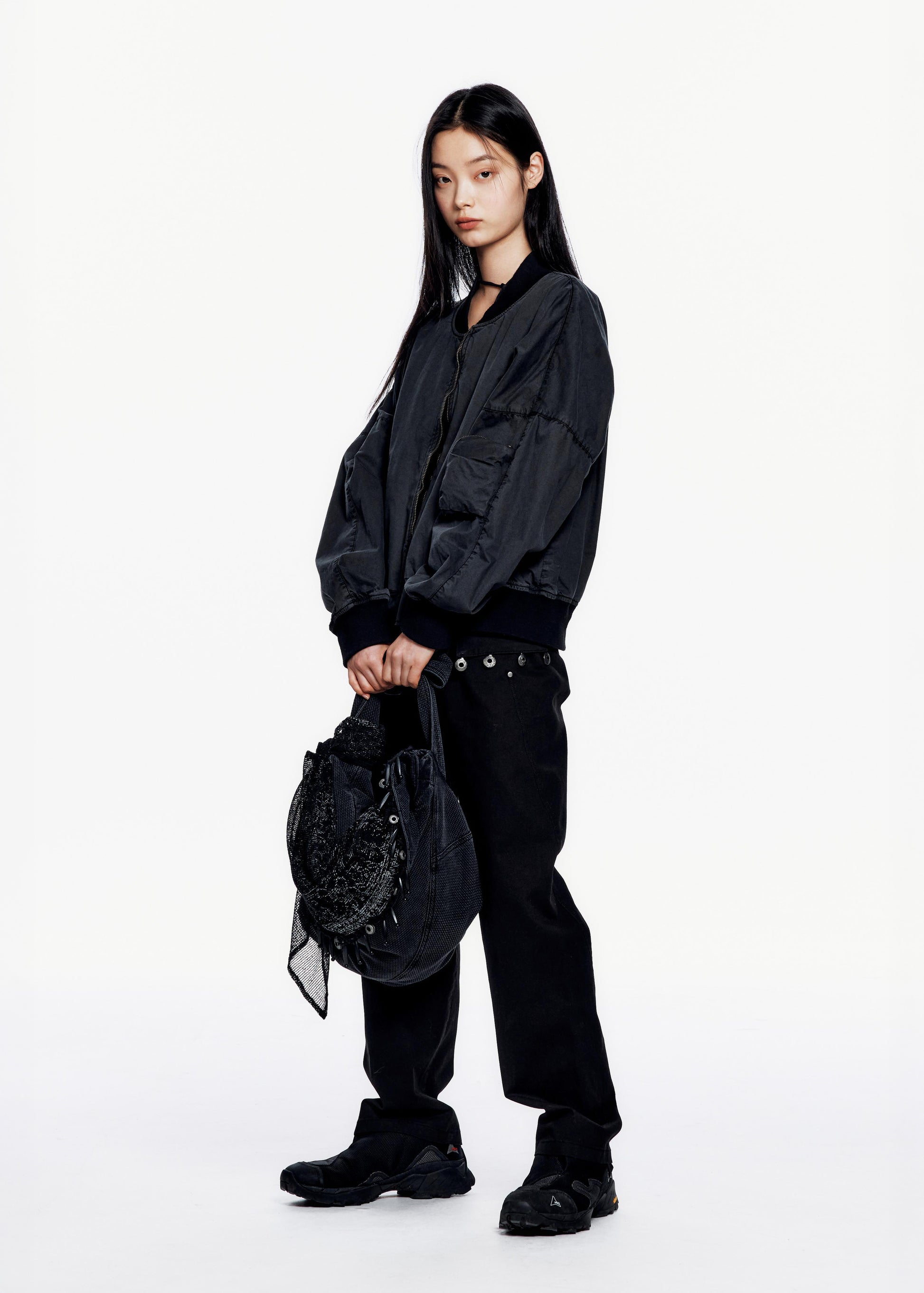 Hyein Seo - Cotton Bomber (Midnight) product image 1 | TRAB K-Fashion Australia