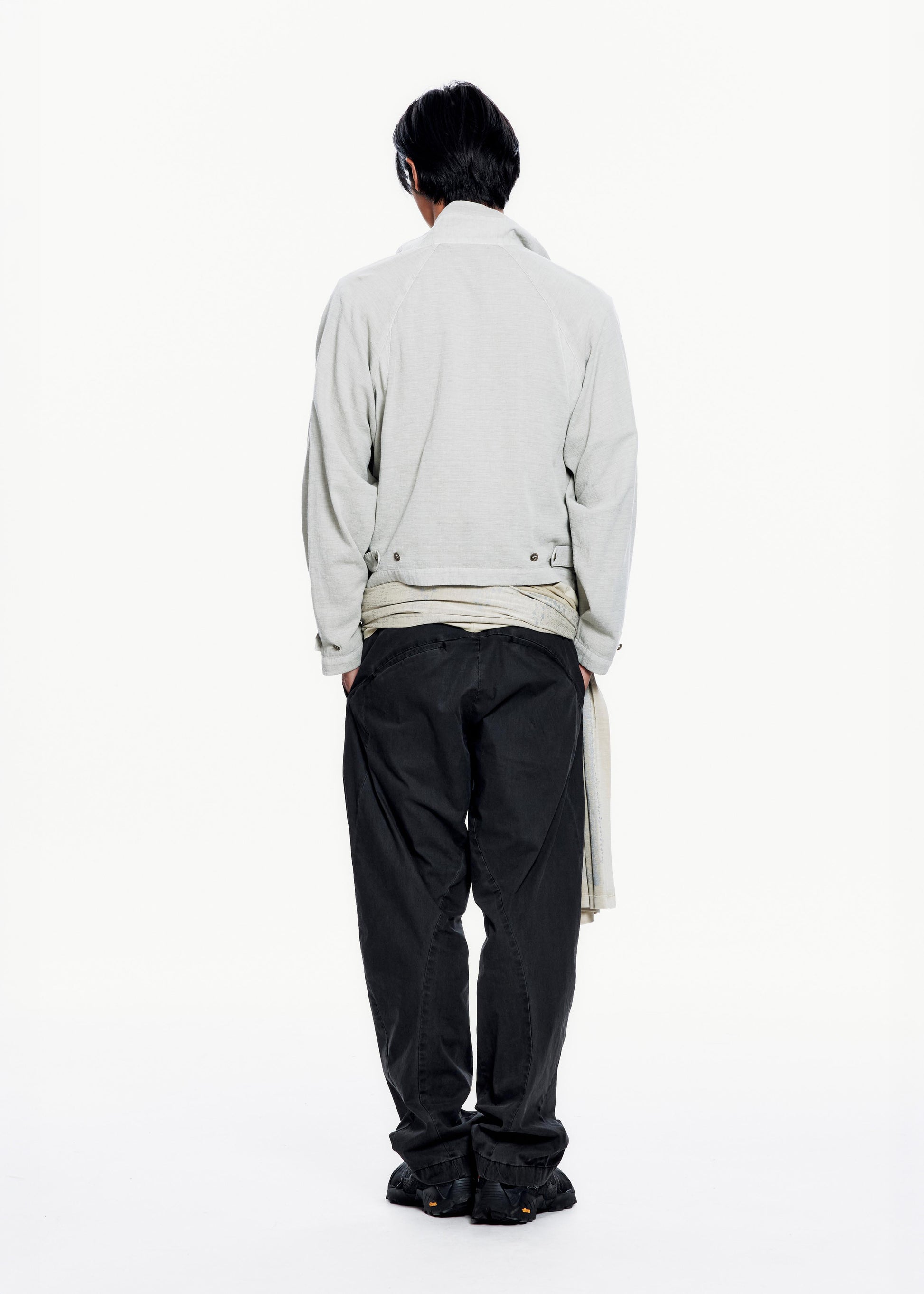 Hyein Seo - Trim Zip-up (Light Grey) product image 4 | TRAB K-Fashion Australia