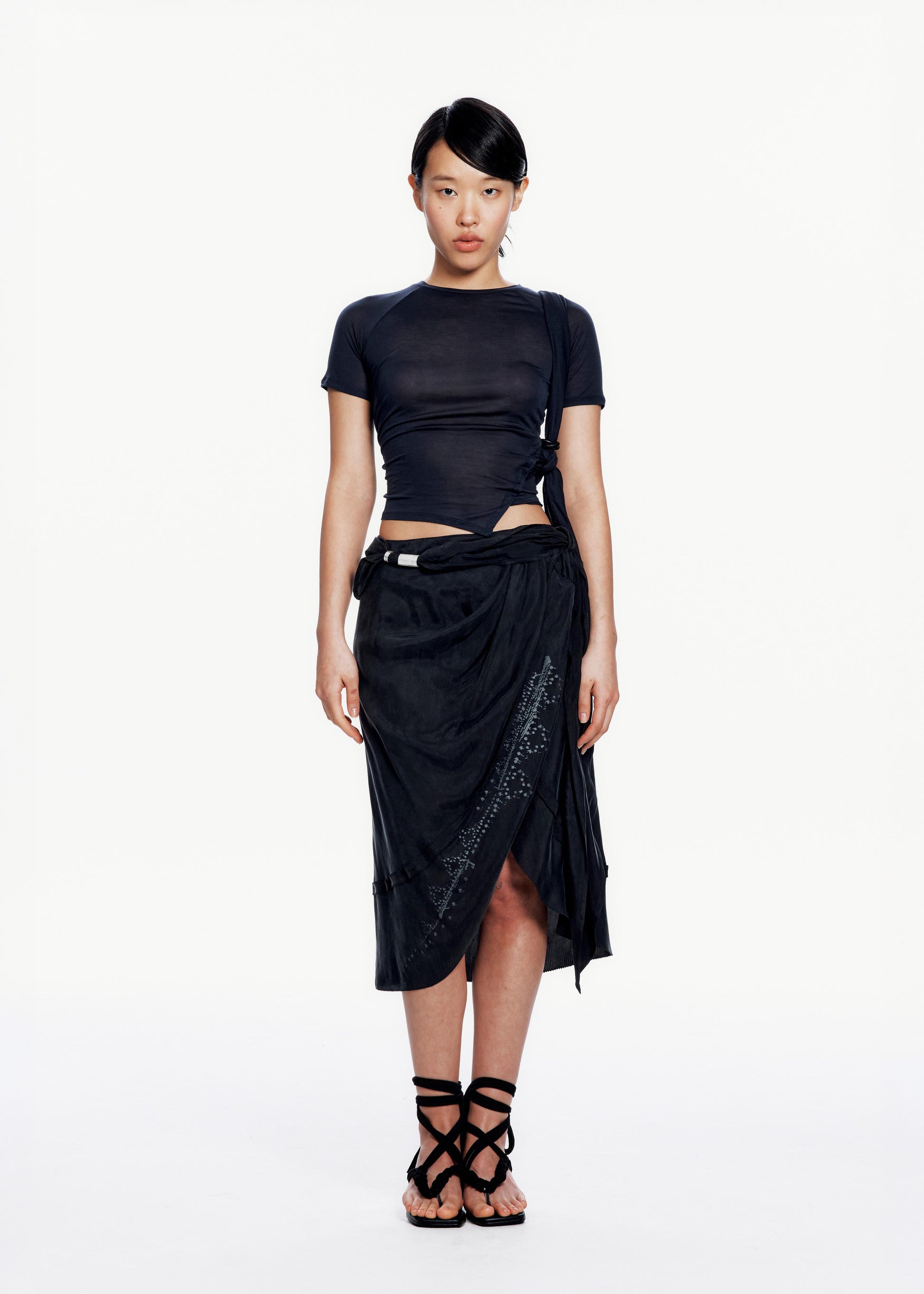 Hyein Seo - Draped Skirt (Black) product image 1 | TRAB K-Fashion Australia