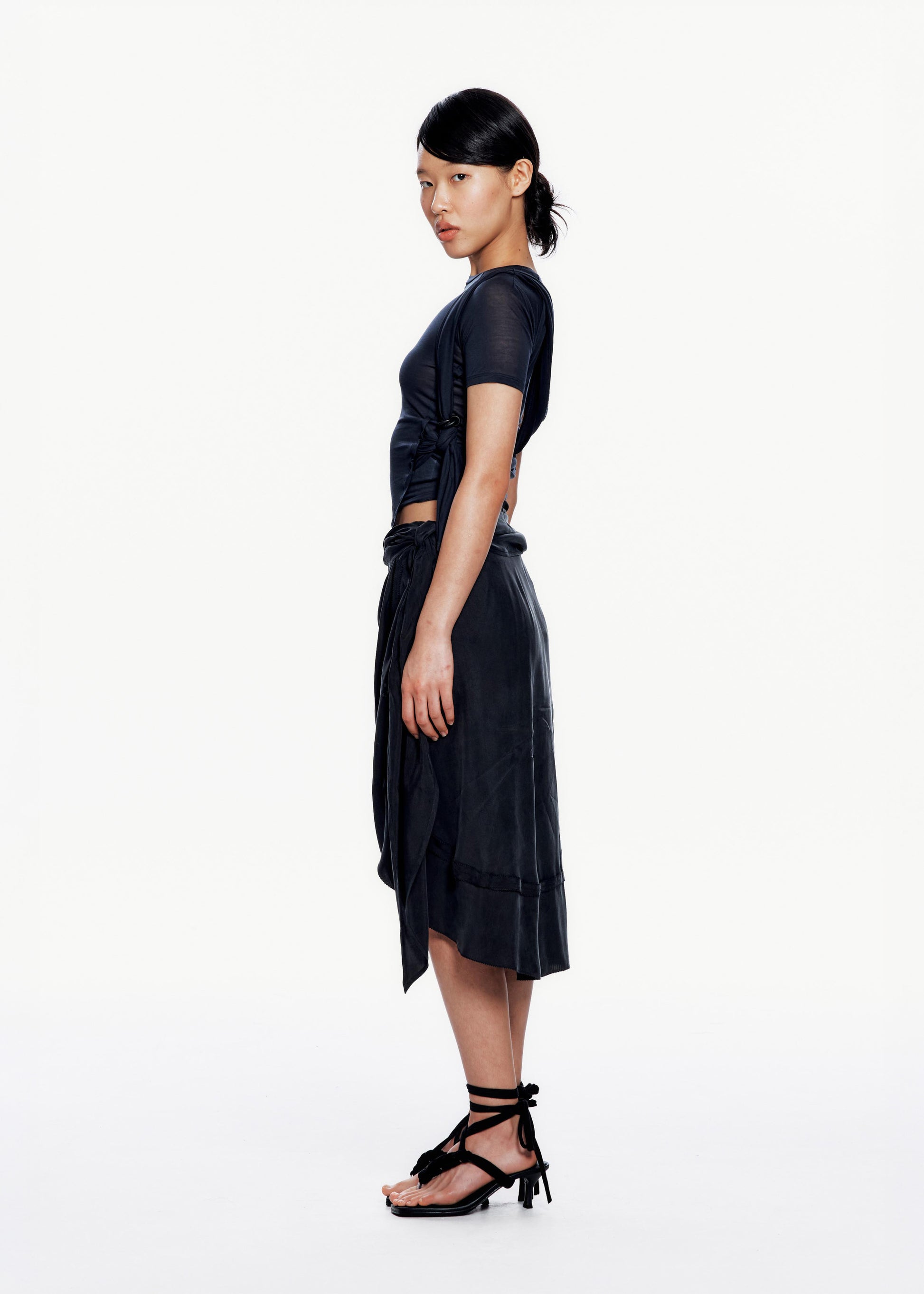 Hyein Seo - Draped Skirt (Black) product image 2 | TRAB K-Fashion Australia
