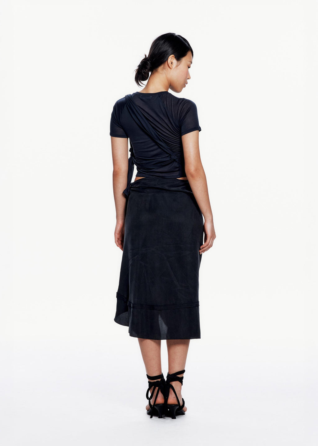 Hyein Seo - Draped Skirt (Black) product image 3 | TRAB K-Fashion Australia