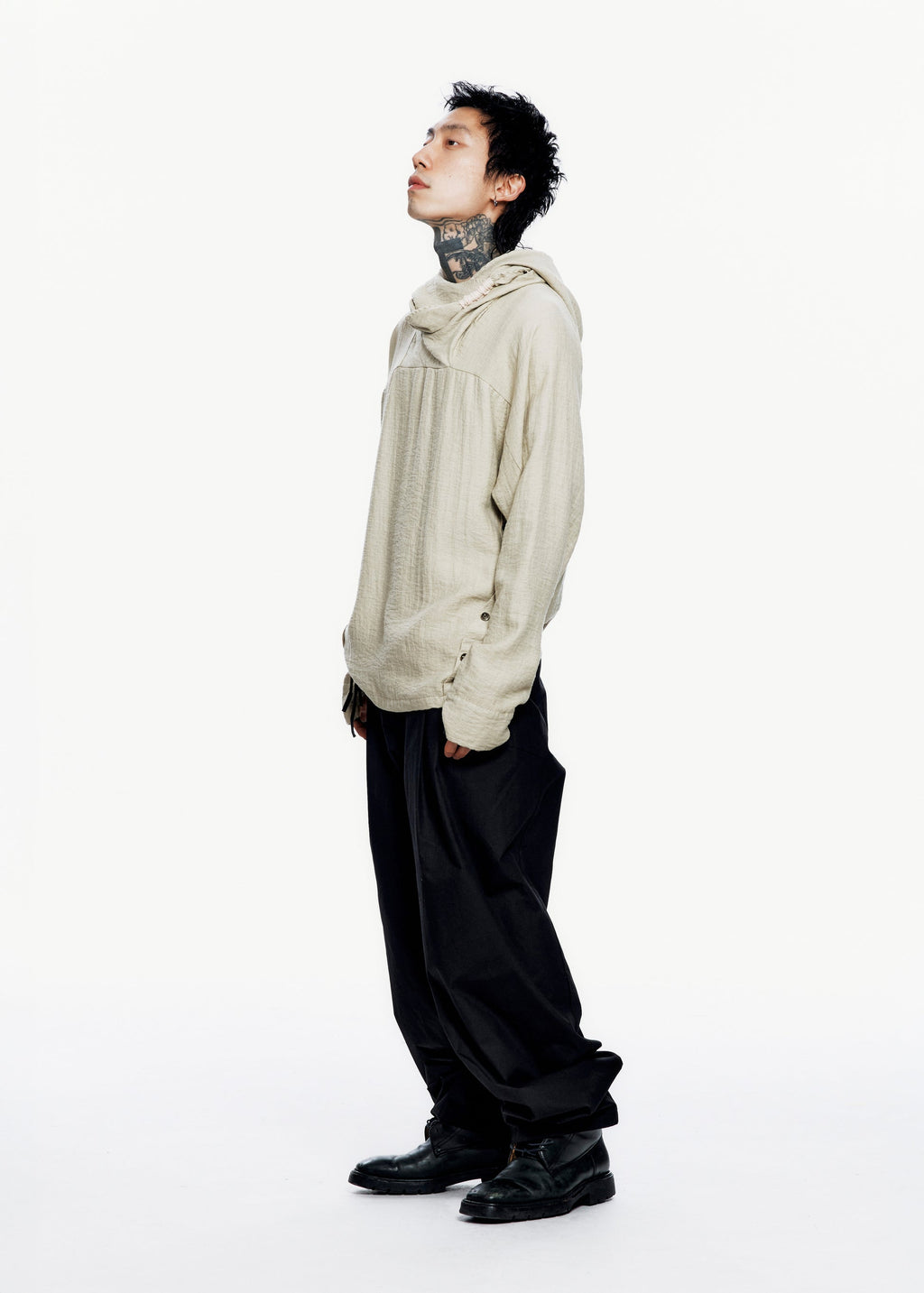 Hyein Seo - Scarf Hoodie (Beige) product image 12 | TRAB K-Fashion Australia
