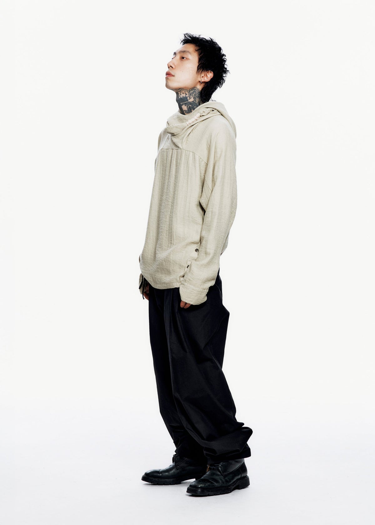Hyein Seo - Scarf Hoodie (Beige) product image 12 | TRAB K-Fashion Australia