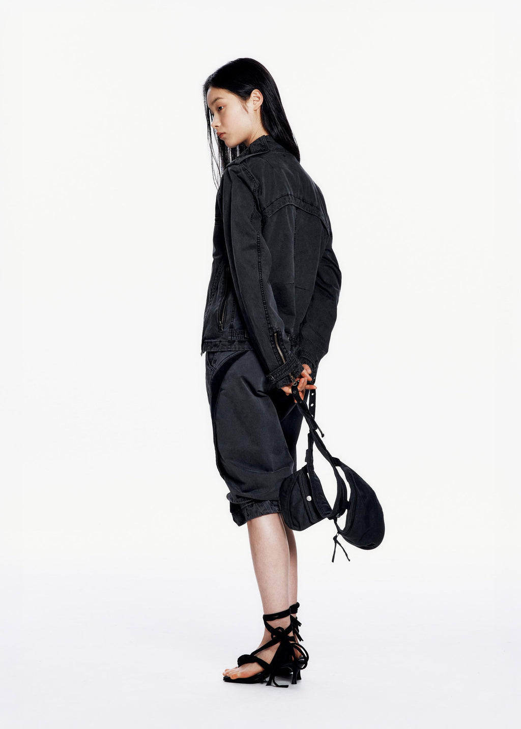 Hyein Seo - Washed Rider Jacket (Midnight) product image 8 | TRAB K-Fashion Australia