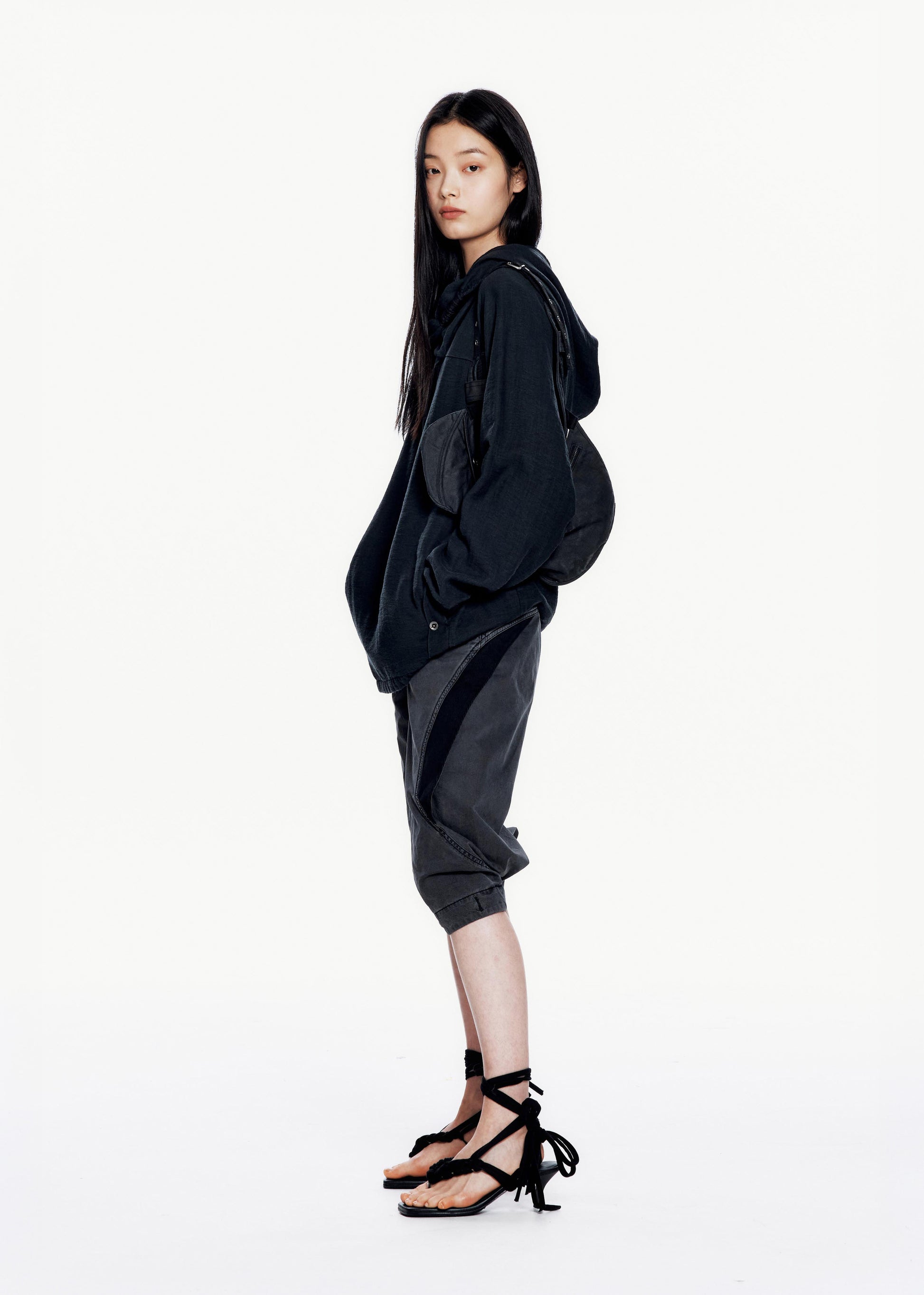 Hyein Seo - Scarf Hoodie (Midnight) product image 5 | TRAB K-Fashion Australia