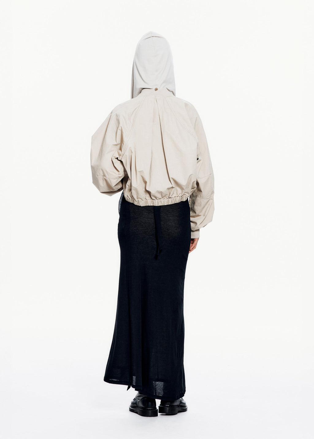 Hyein Seo - Cotton Bolero Jacket w/ Hoodie (Beige) product image 10 | TRAB K-Fashion Australia