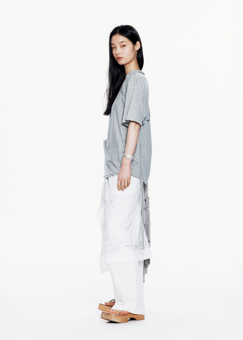 Hyein Seo - Macrame Backstrap Top (Grey) product image 2 | TRAB K-Fashion Australia