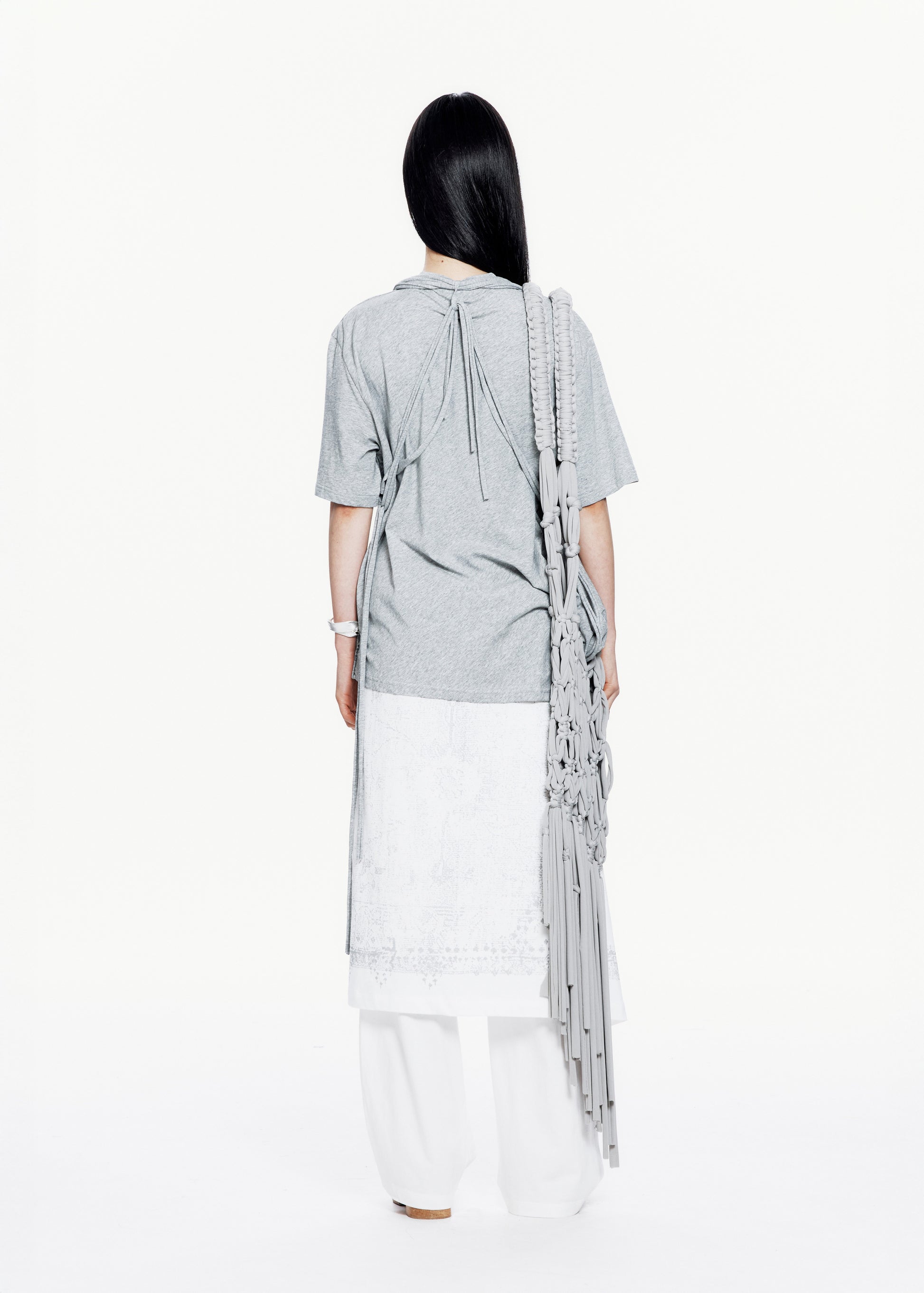 Hyein Seo - Jersey Scarf Pants (White) product image 4 | TRAB K-Fashion Australia