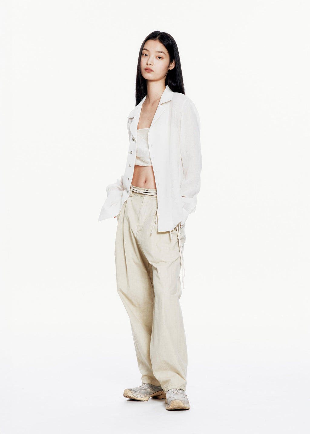 Hyein Seo - Silver Button Shirt (Ivory) product image 3 | TRAB K-Fashion Australia