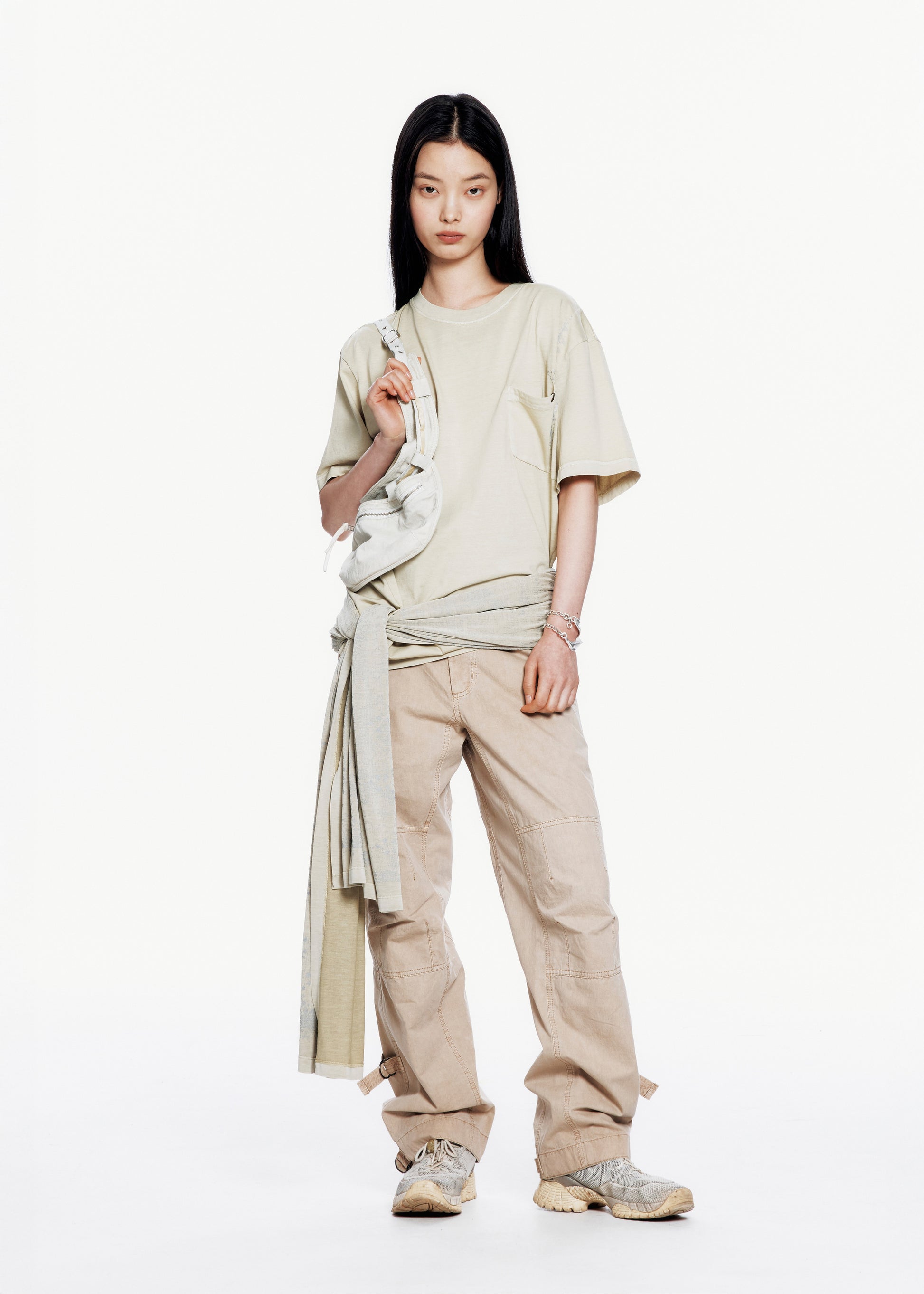Hyein Seo - Washed Rider Pants (Beige) product image 5 | TRAB K-Fashion Australia