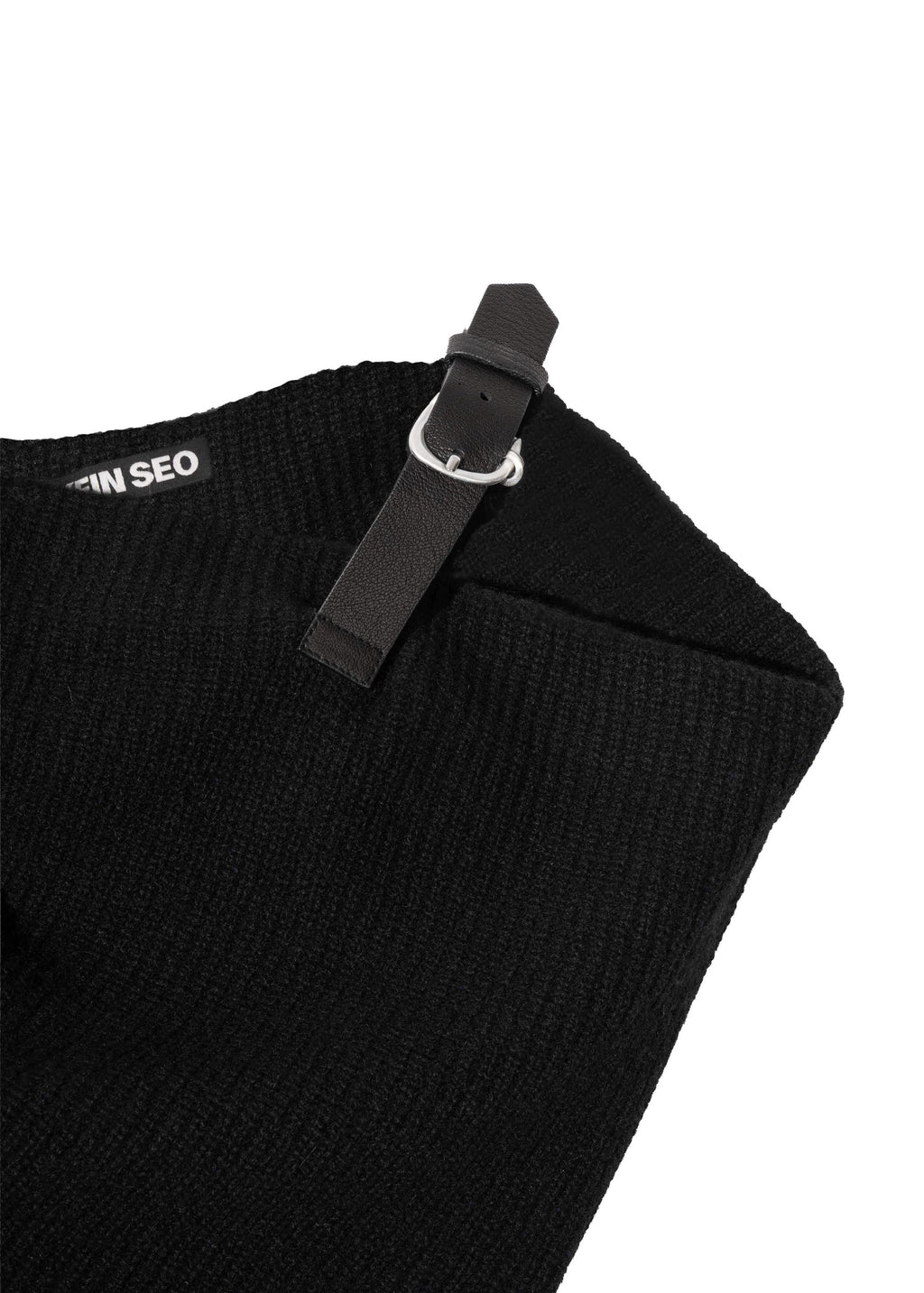 Hyein Seo - Asymmetric Knit Top (Black) product image 7 | TRAB K-Fashion Australia