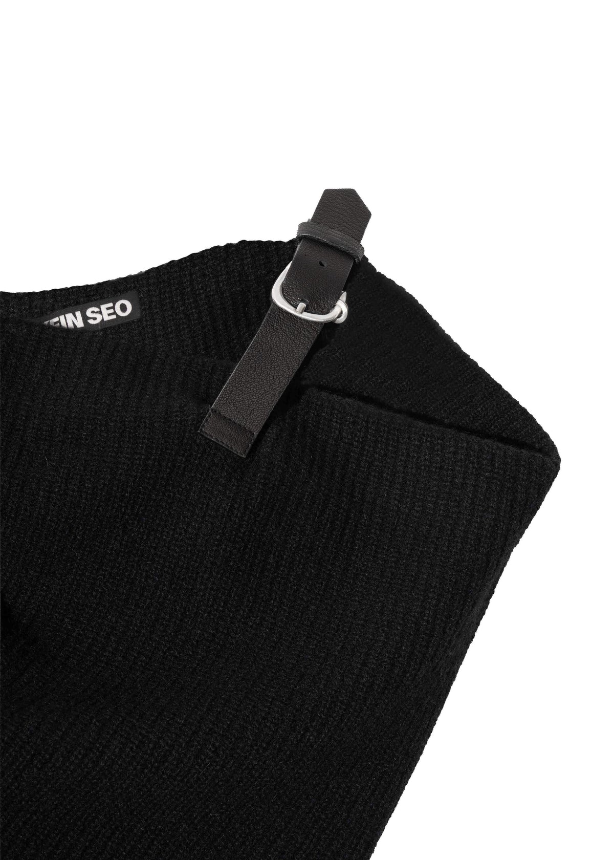 Hyein Seo - Asymmetric Knit Top (Black) product image 7 | TRAB K-Fashion Australia