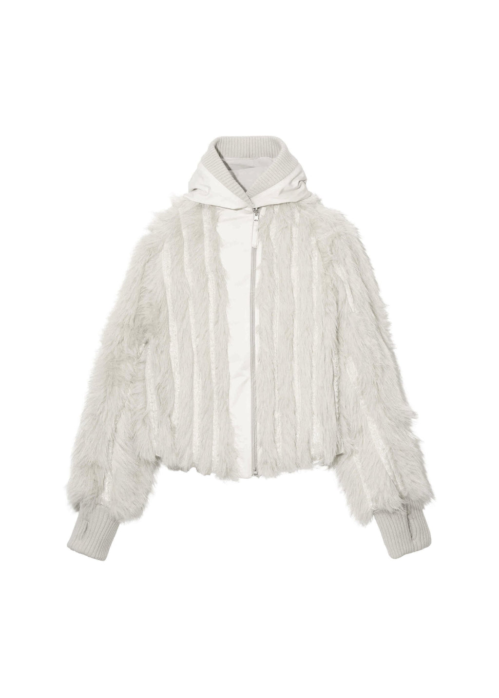 Hyein Seo - Reversible Fur Jacket (French Grey) product image 10 | TRAB K-Fashion Australia