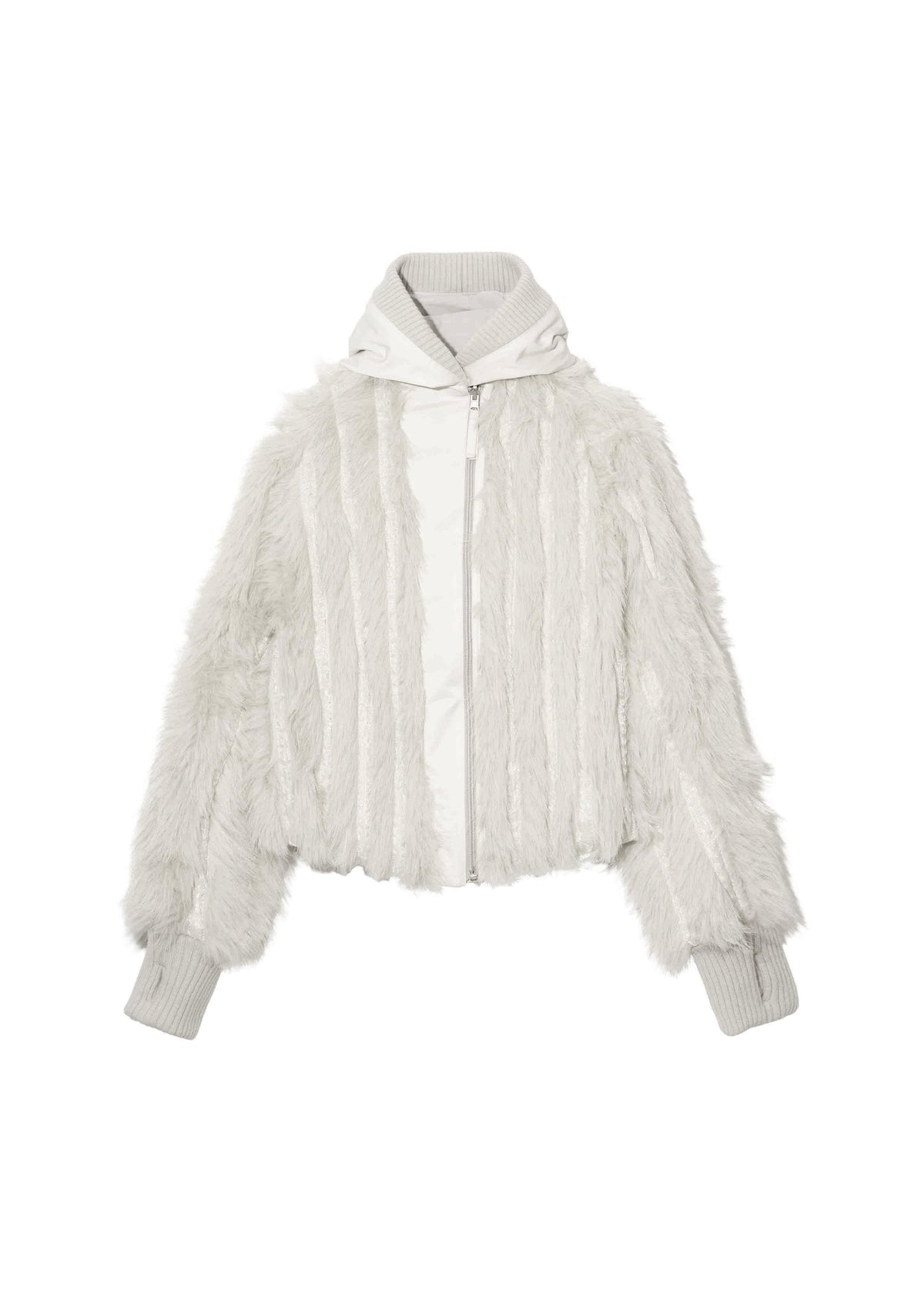 Hyein Seo - Reversible Fur Jacket (French Grey) product image 10 | TRAB K-Fashion Australia