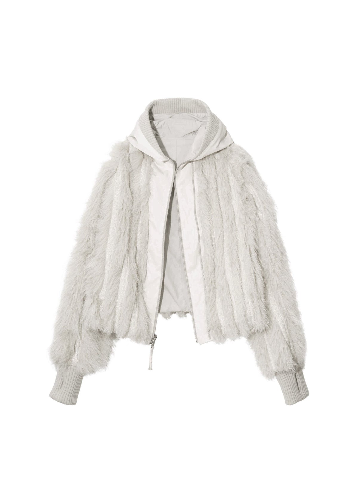 Hyein Seo - Reversible Fur Jacket (French Grey) product image 12 | TRAB K-Fashion Australia