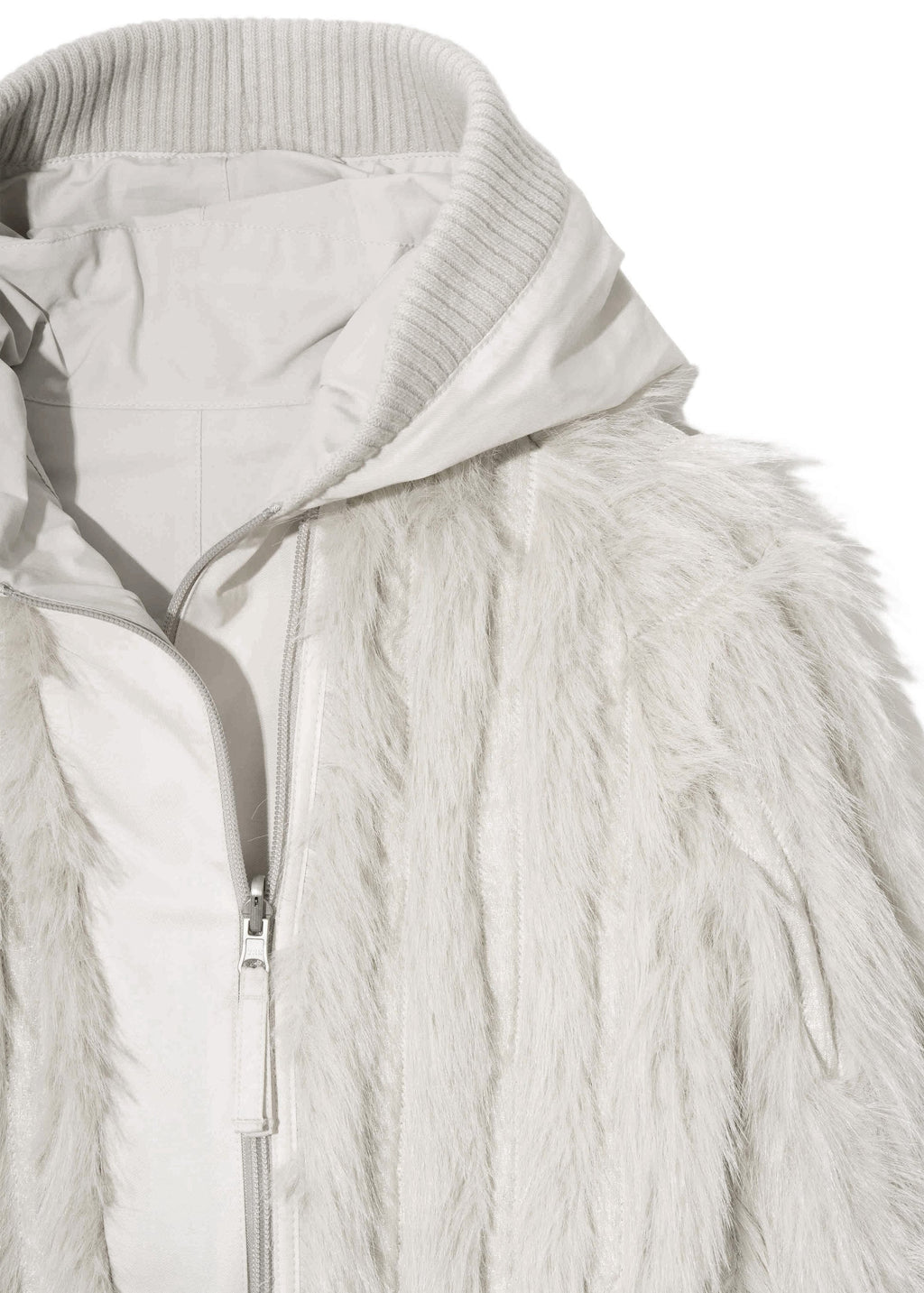 Hyein Seo - Reversible Fur Jacket (French Grey) product image 13 | TRAB K-Fashion Australia