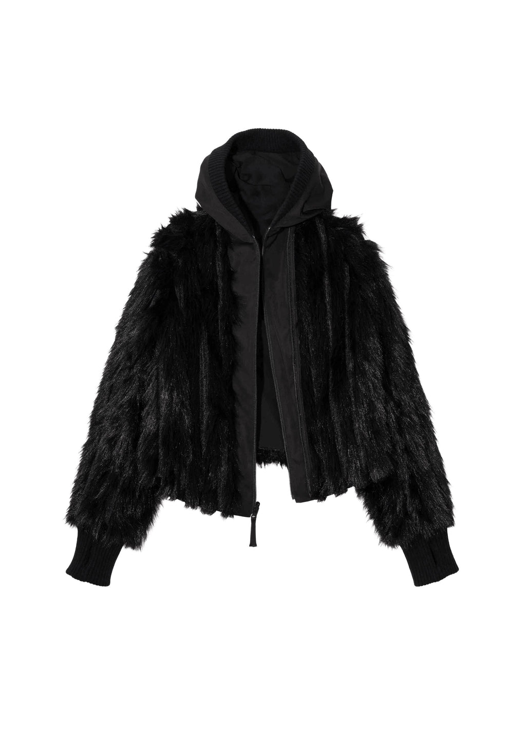Hyein Seo - Reversible Fur Jacket (Black) product image 9 | TRAB K-Fashion Australia