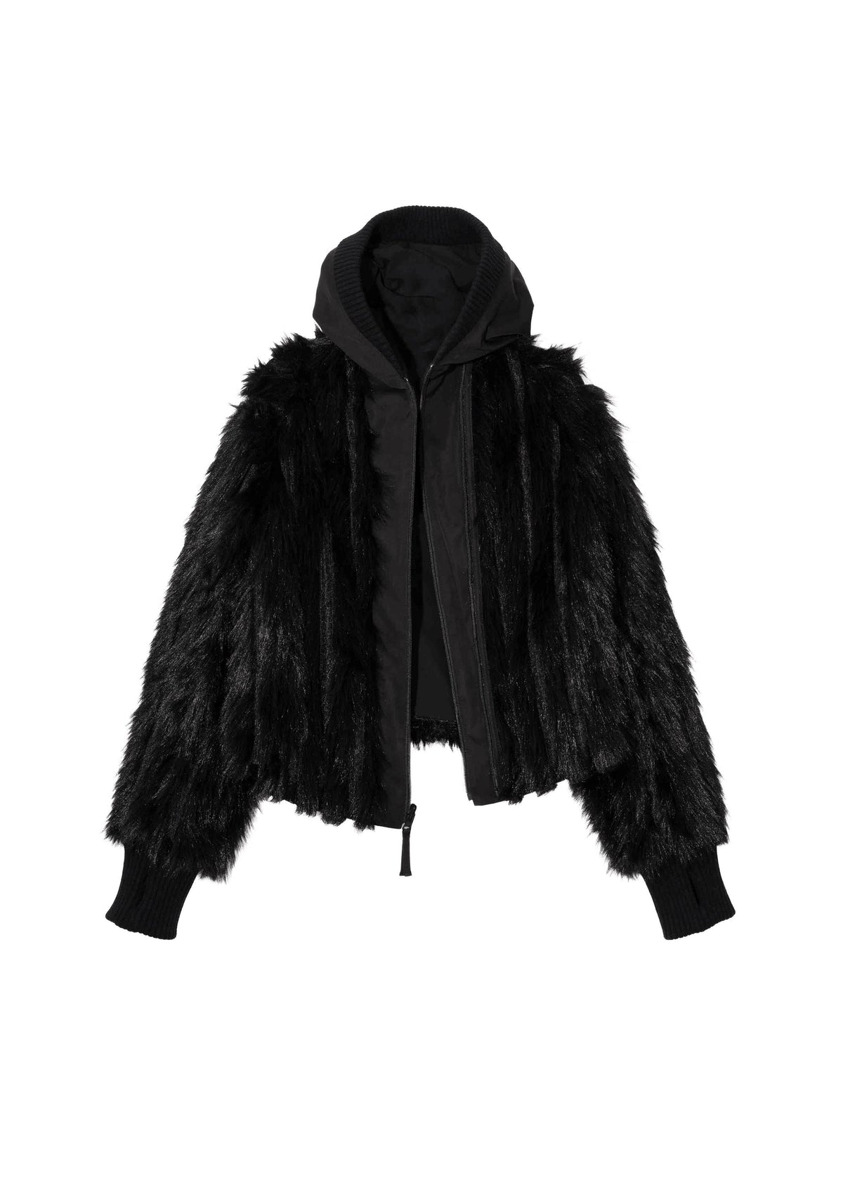 Hyein Seo - Reversible Fur Jacket (Black) product image 9 | TRAB K-Fashion Australia