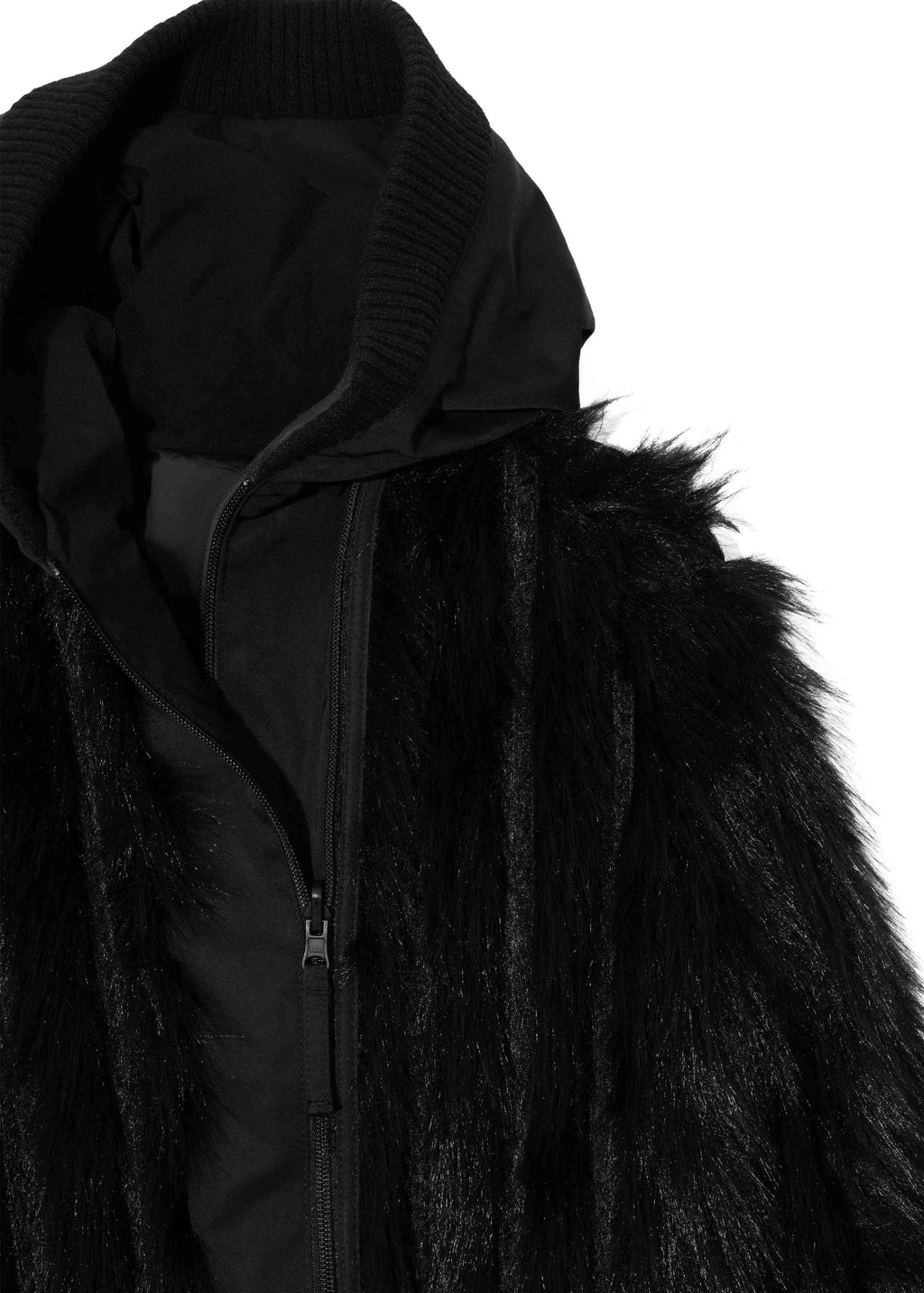 Hyein Seo - Reversible Fur Jacket (Black) product image 10 | TRAB K-Fashion Australia
