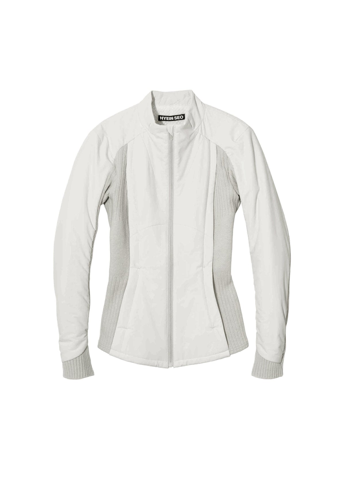 Hyein Seo - Paneled Jacket w/ Harness Hoodie (French Grey) product image 11 | TRAB K-Fashion Australia