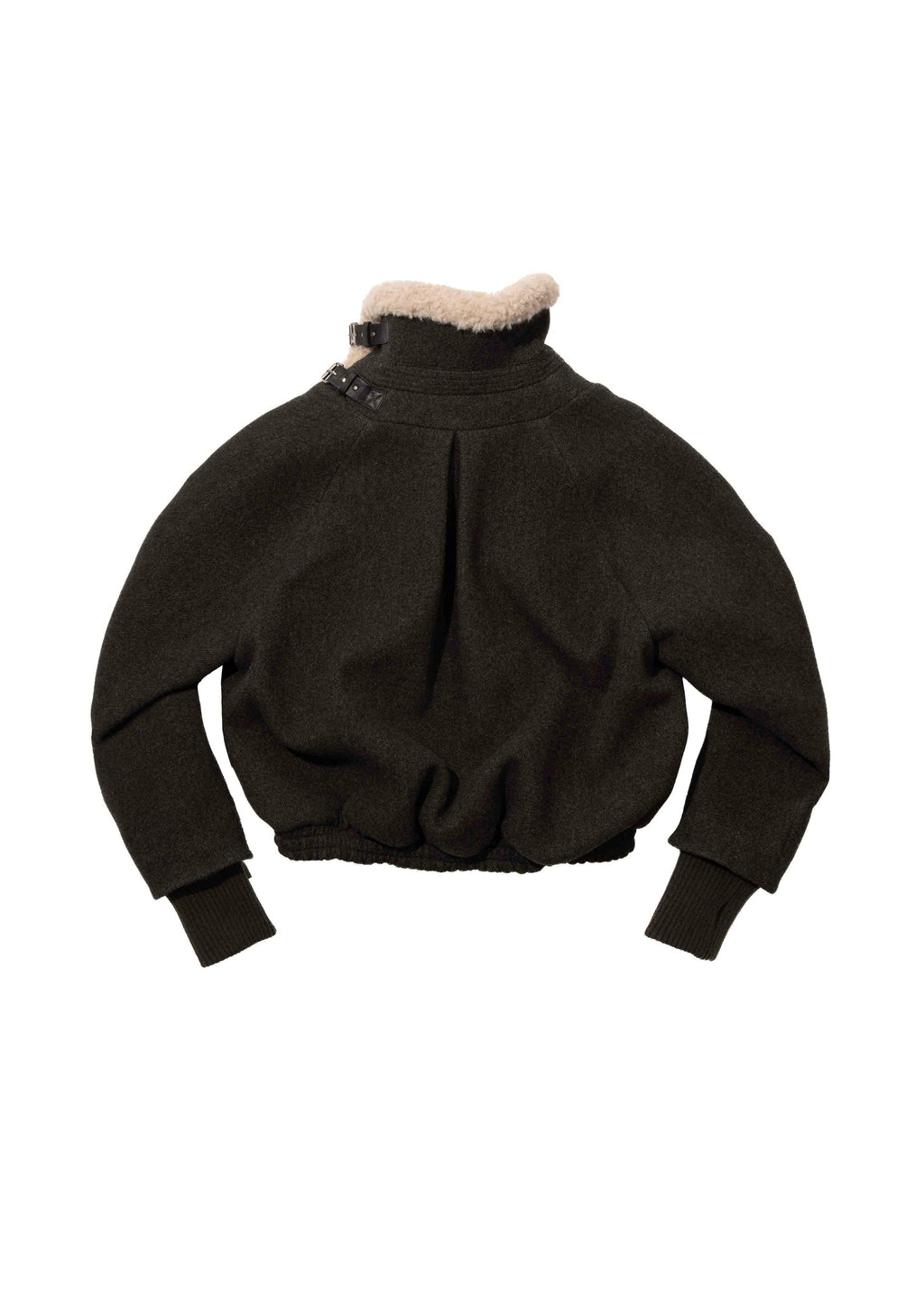 Hyein Seo - Wool Bomber Jacket (Khaki) product image 8 | TRAB K-Fashion Australia