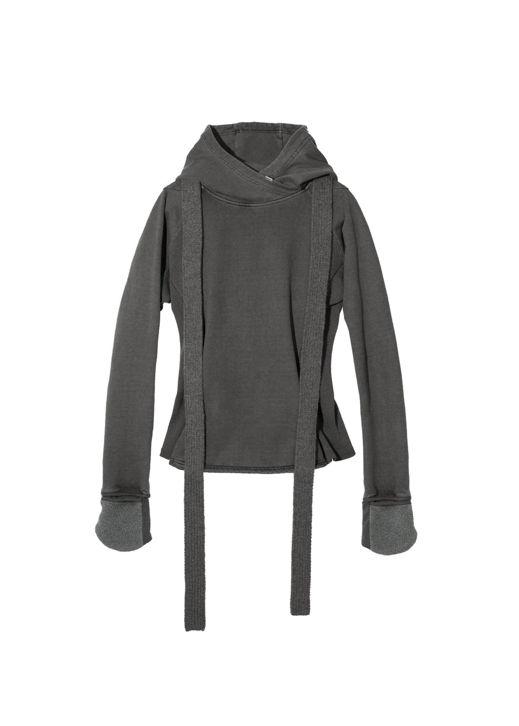 Hyein Seo - Glove Hoodie w/ Muffler (Charcoal) product image 4 | TRAB K-Fashion Australia