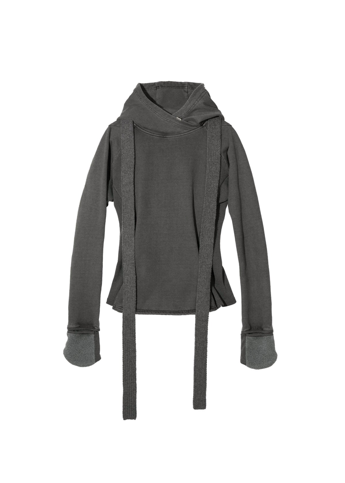 Hyein Seo - Glove Hoodie w/ Muffler (Charcoal) product image 4 | TRAB K-Fashion Australia