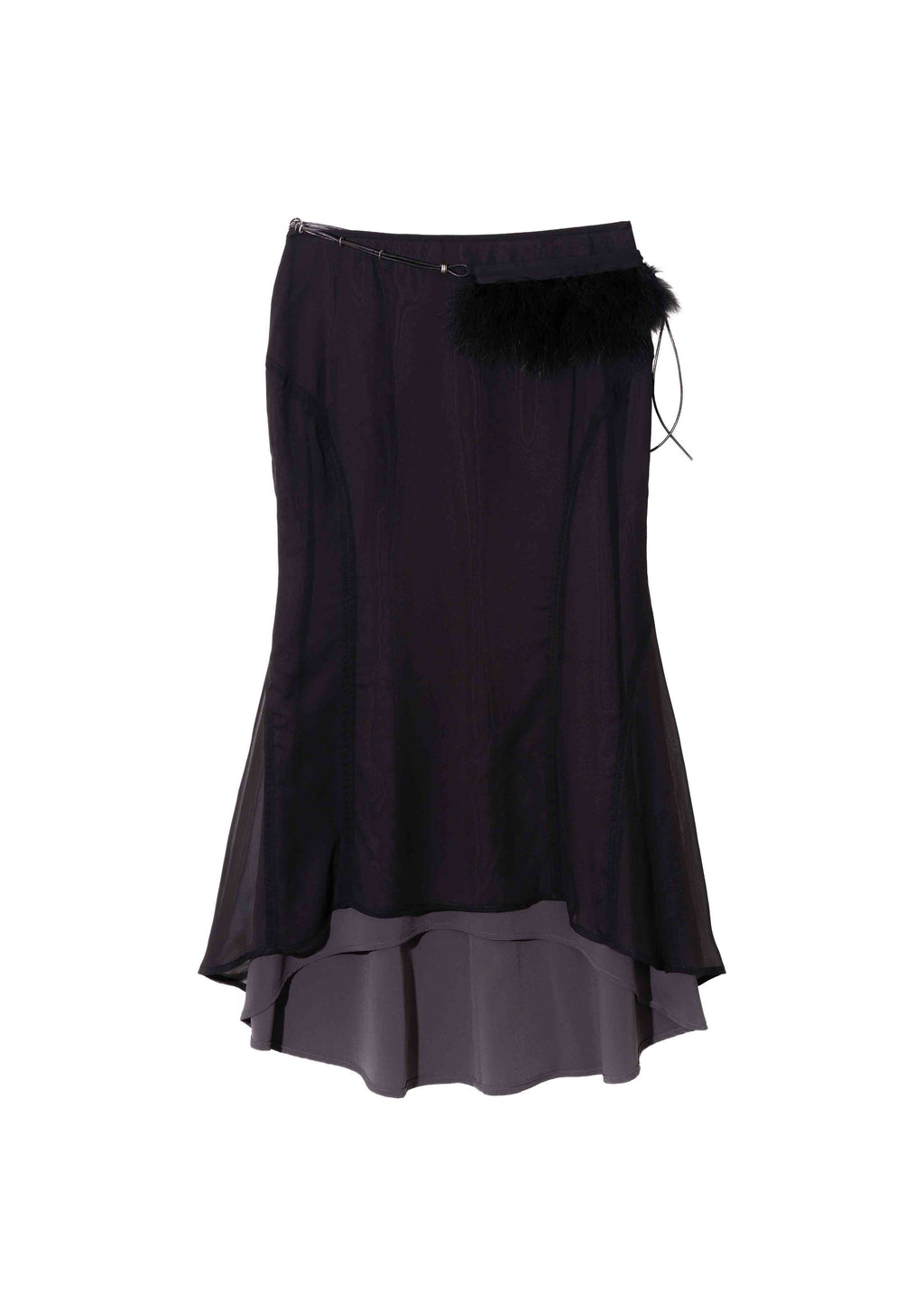 Hyein Seo - Mermaid Skirt w/ Feather Bag (Black) product image 12 | TRAB K-Fashion Australia