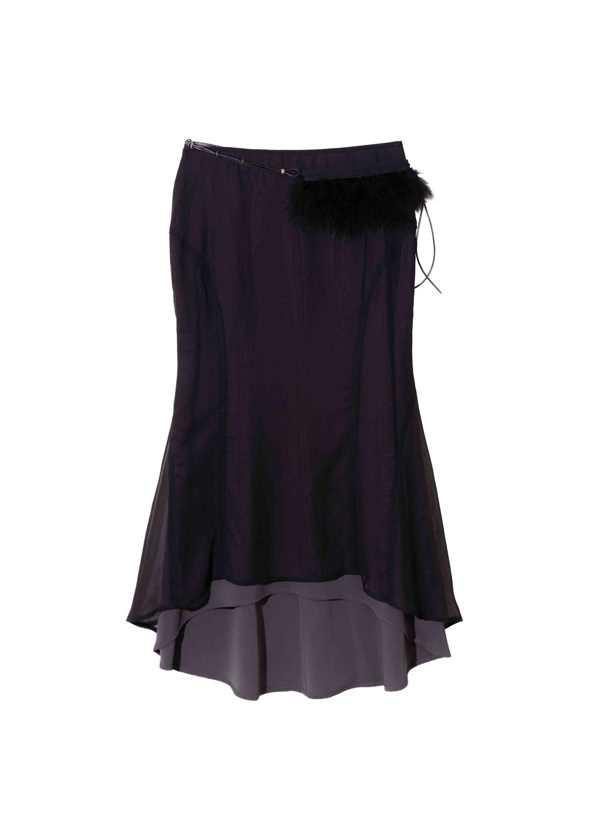 Hyein Seo - Mermaid Skirt w/ Feather Bag (Black) product image 12 | TRAB K-Fashion Australia