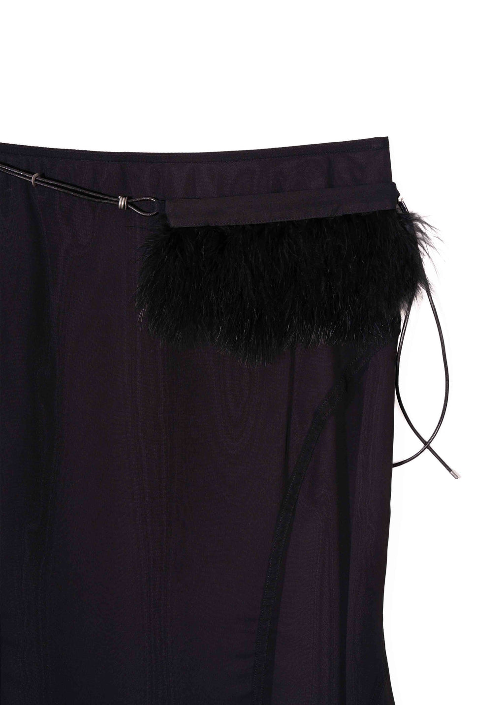 Hyein Seo - Mermaid Skirt w/ Feather Bag (Black) product image 14 | TRAB K-Fashion Australia