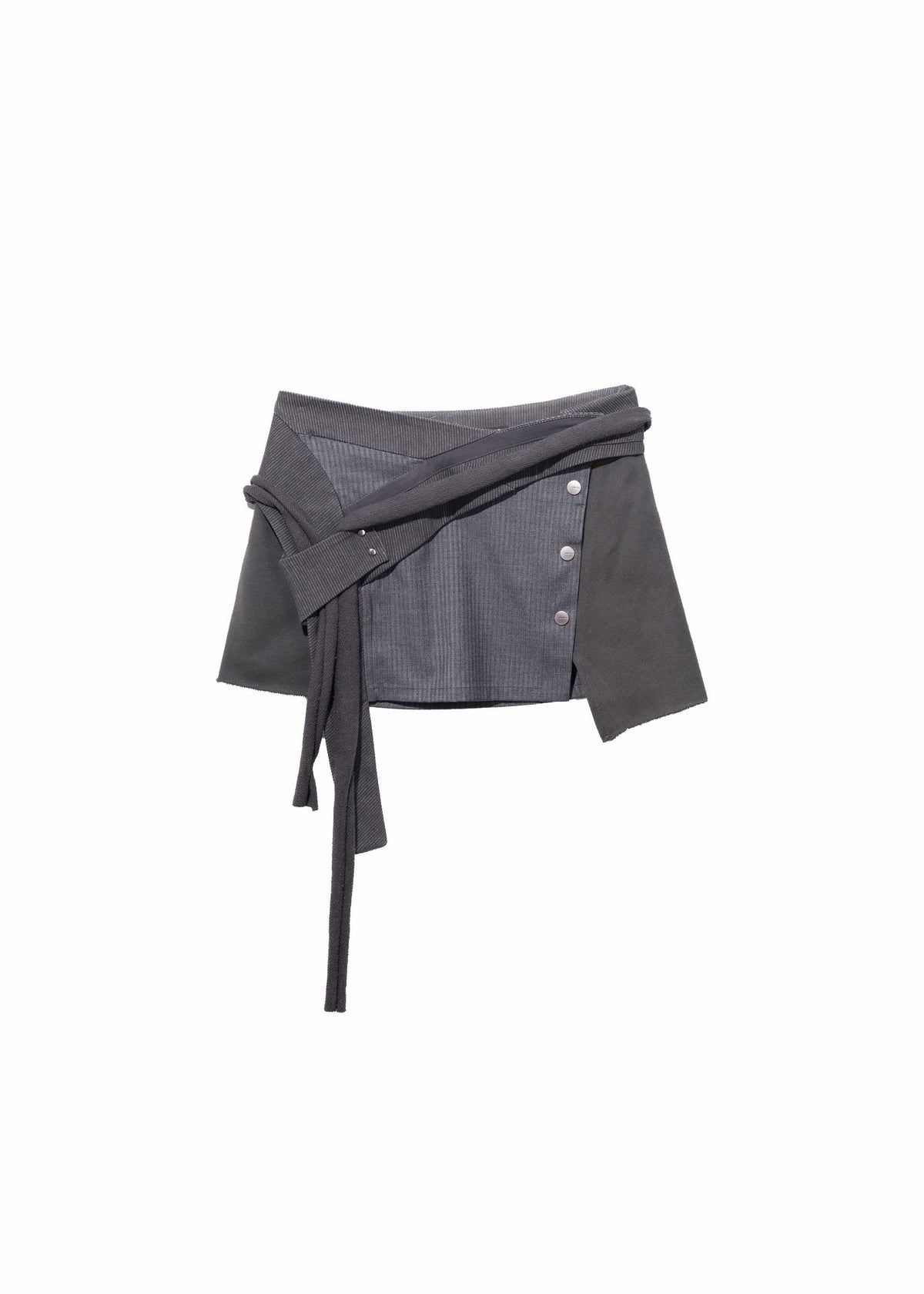 Hyein Seo - Wrap Mini Skirt (Slate Grey) product image 10 | TRAB K-Fashion Australia