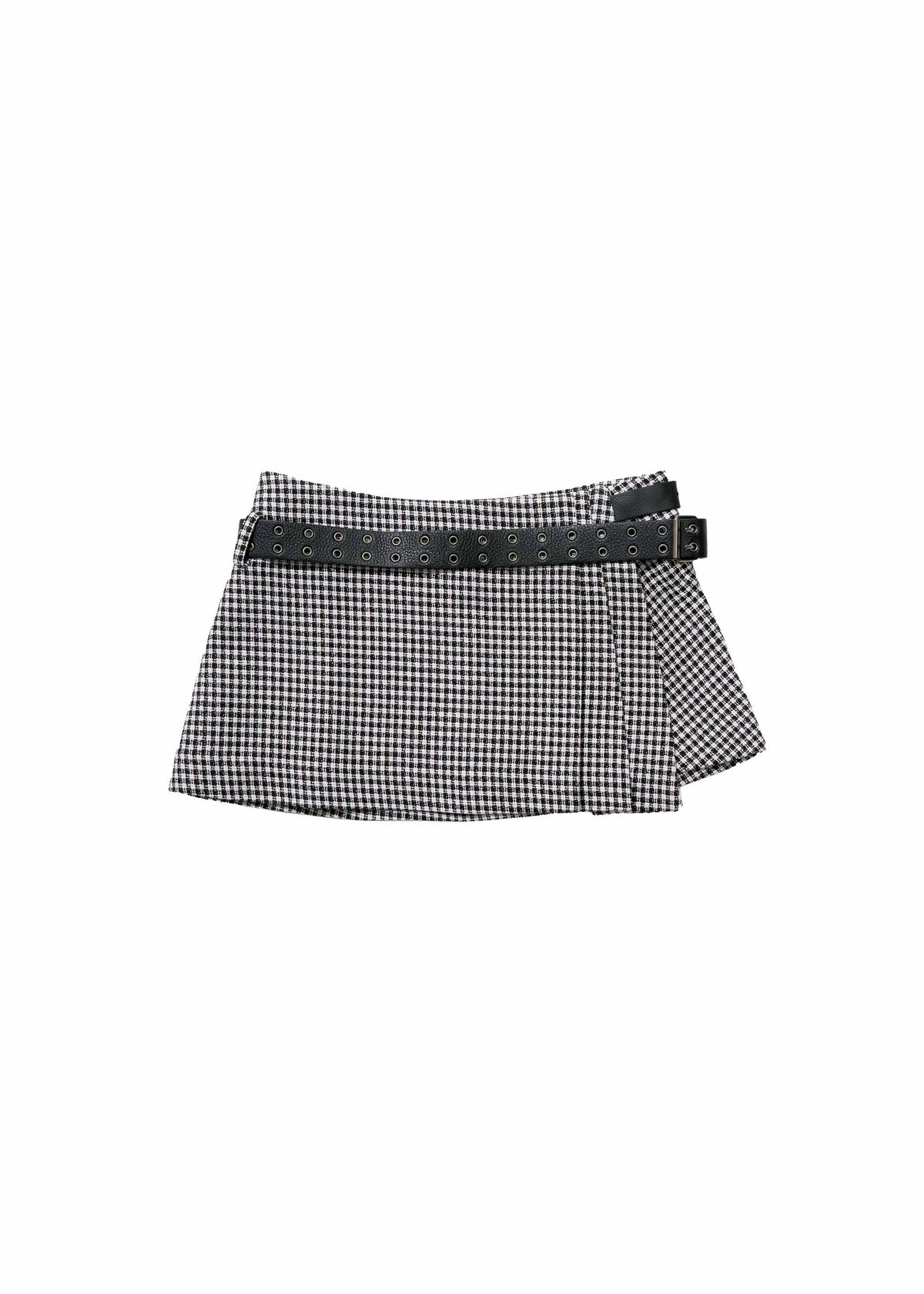 Hyein Seo - Pleated Mini Skirt w/ Leather Belt (Check) product image 9 | TRAB K-Fashion Australia